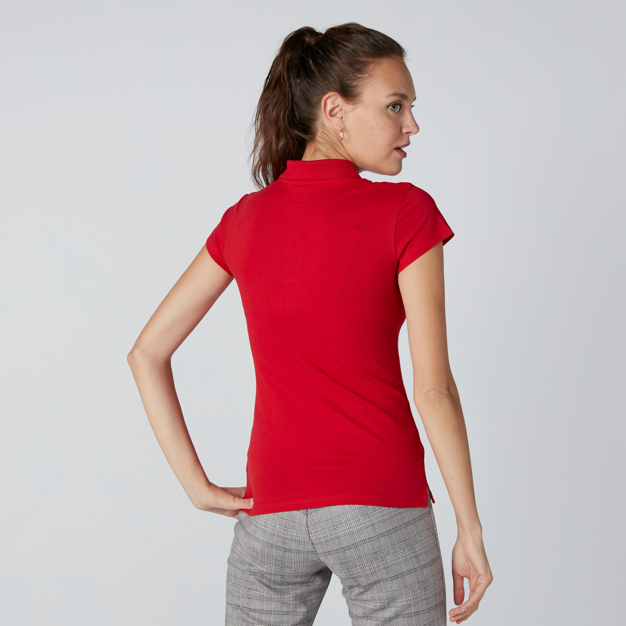 تيشيرت بياقة بولو وأكمام قصيرة-women-clothing-tshirts-image-2