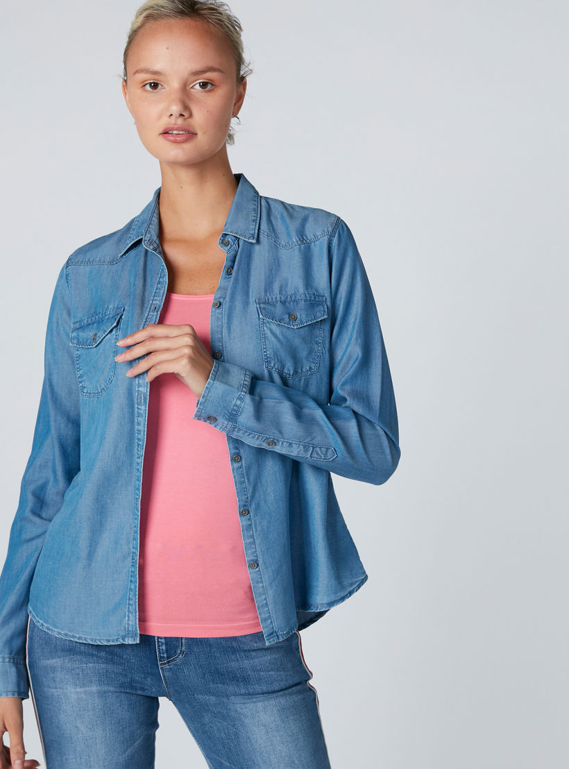 فيست بياقة عميقة وحمّالات رفيعة-women-clothing-tshirts-image-2