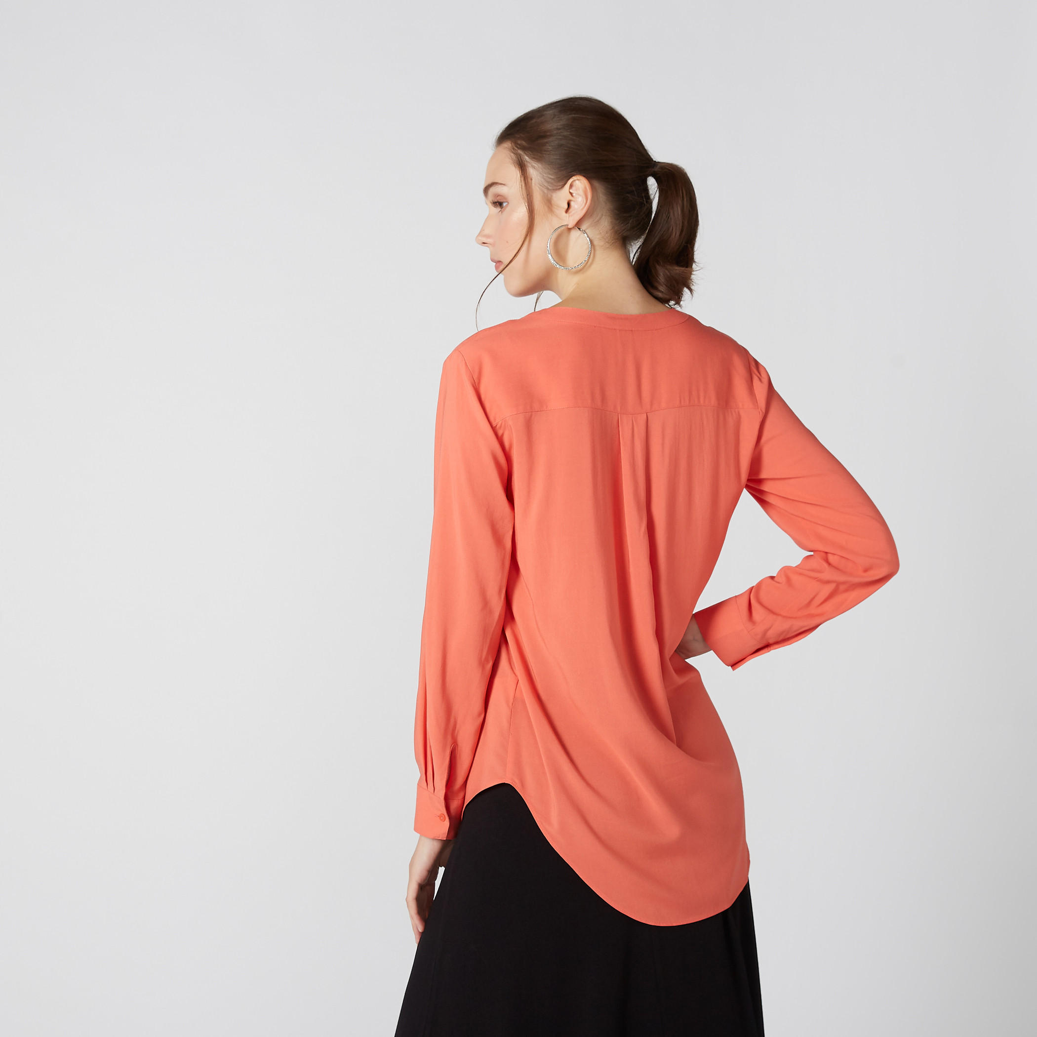 بلوزة بياقة ماندارين وأكمام طويلة-women-clothing-shirtsandblouses-blouses-image-4