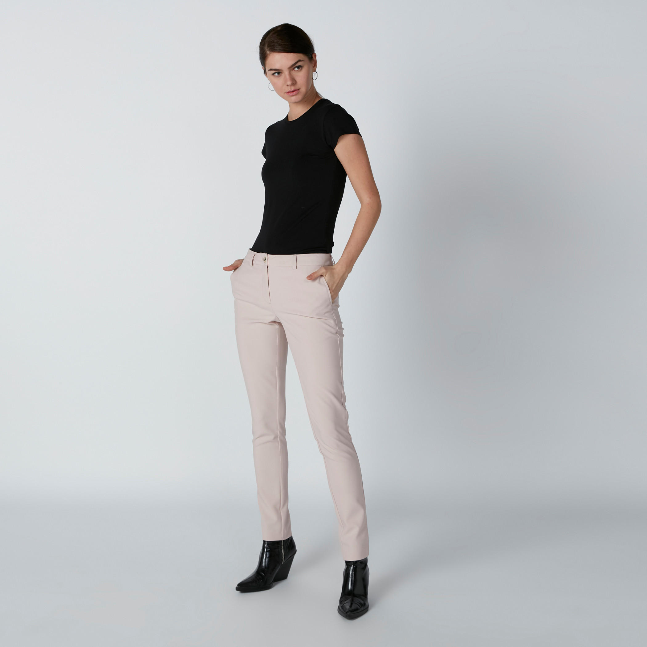 Cap Sleeves T-Shirt with Round Neck-women-clothing-tshirts-image-2