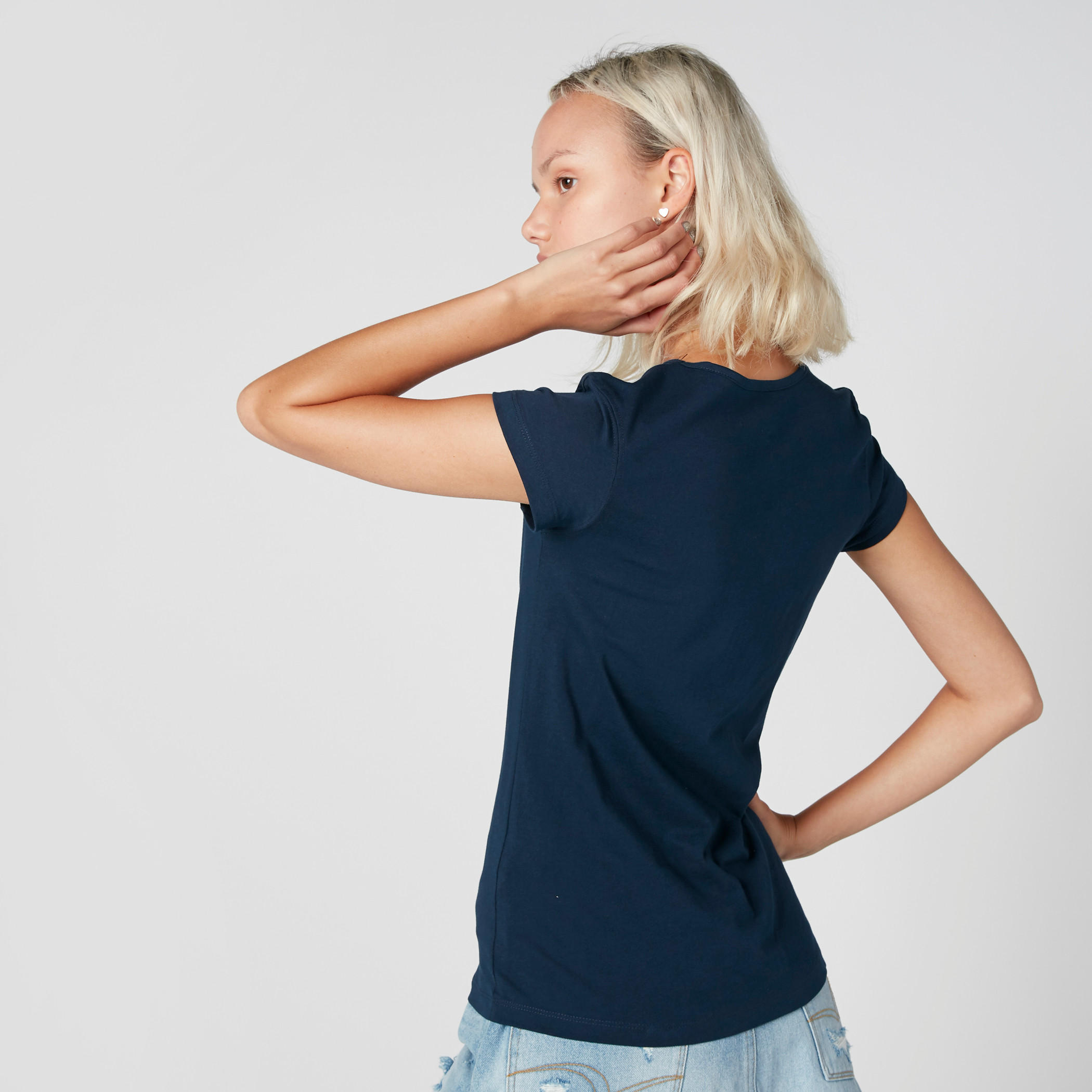 تيشيرت بياقة مستديرة وأكمام كاب وطبعات آيس كريم-women-clothing-tshirts-image-2