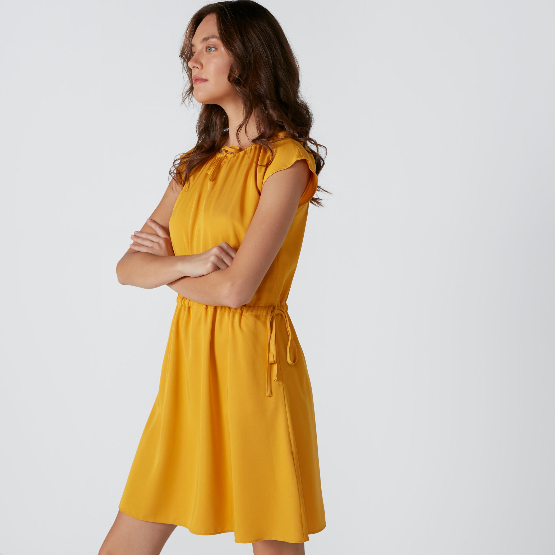 فستان واسع بأربطة ودرزات-women-clothing-dresses-image-1