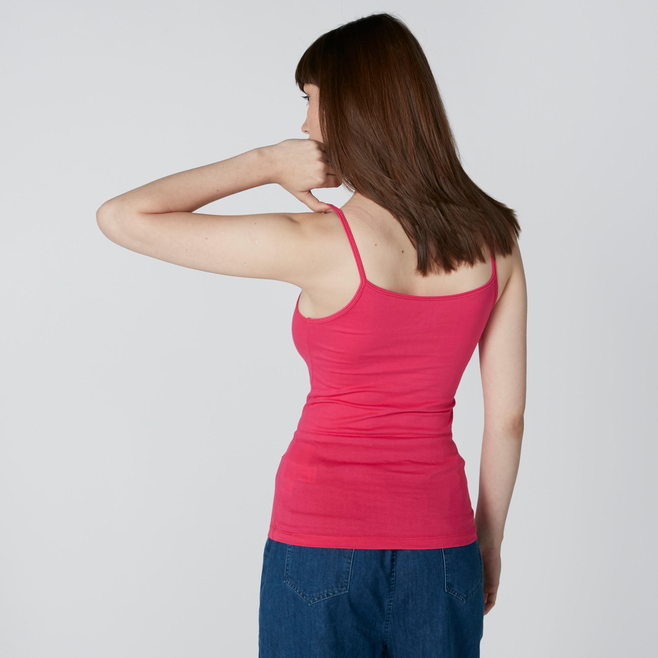 Scoop Neck Vest with Spaghetti Straps-women-clothing-tshirts-image-2