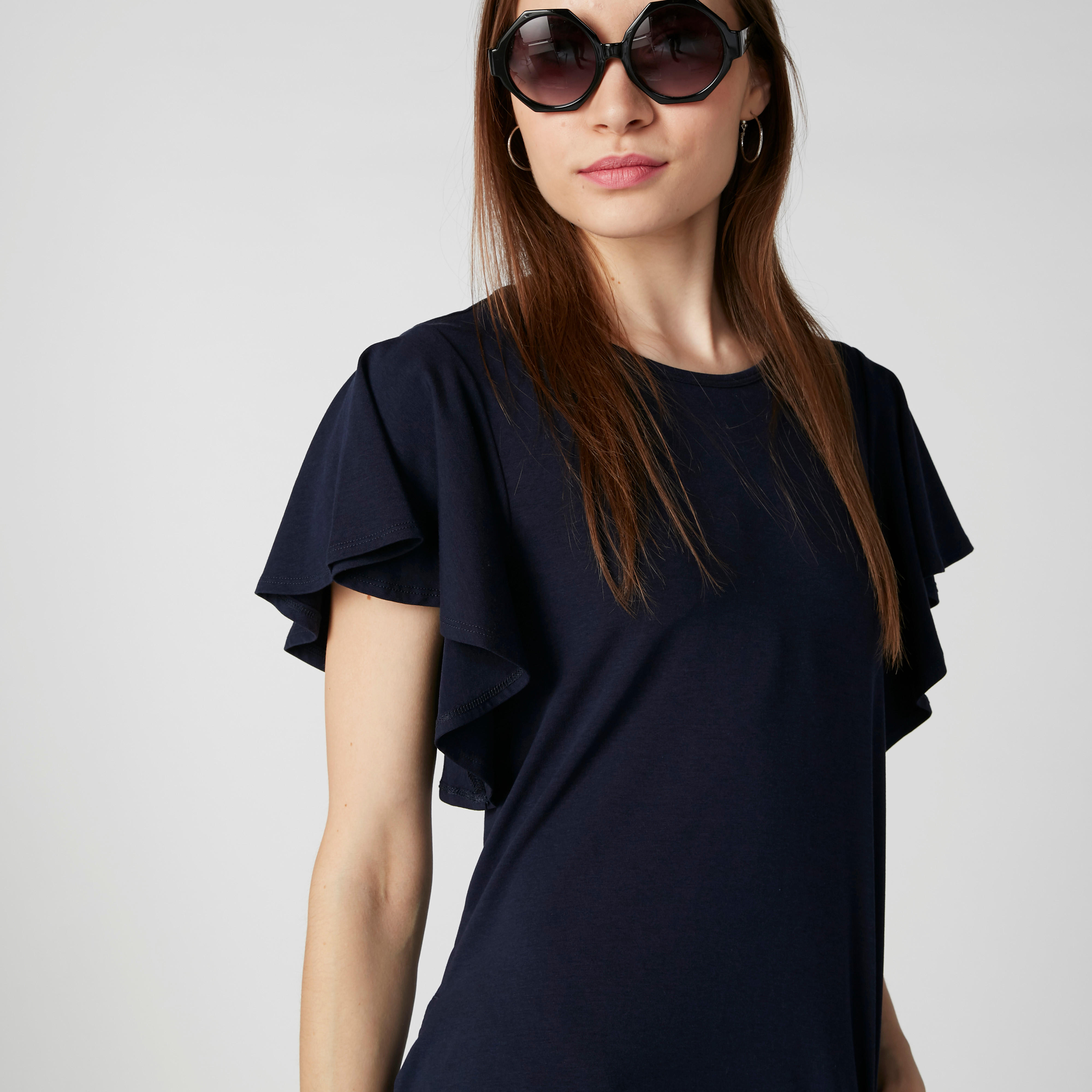 فستان متوسط الطول بياقة مستديرة وجيوب-women-clothing-dresses-image-5