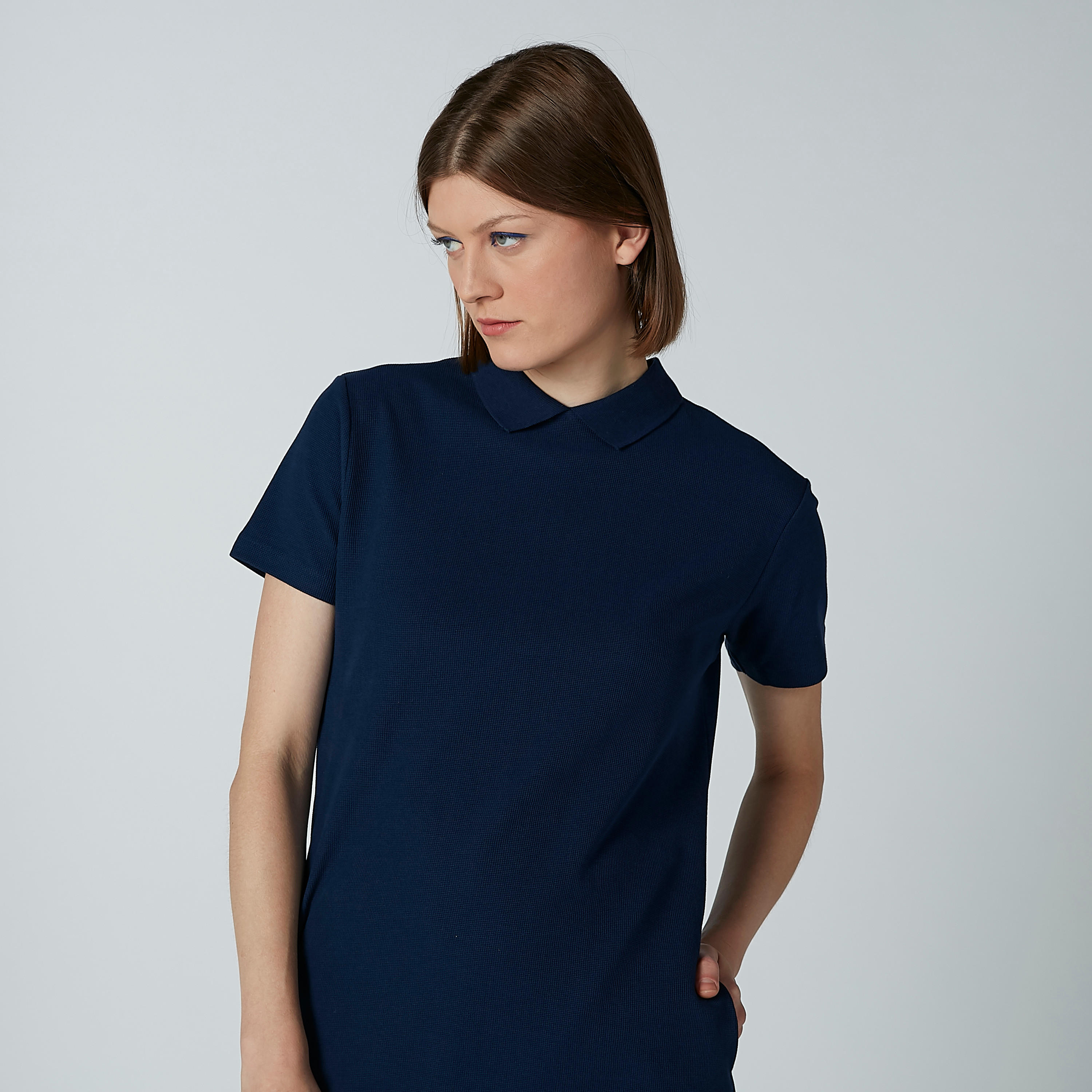 فستان مستدام تيشيرت سادة بجيوب من خامات مستدامة-women-clothing-dresses-image-2