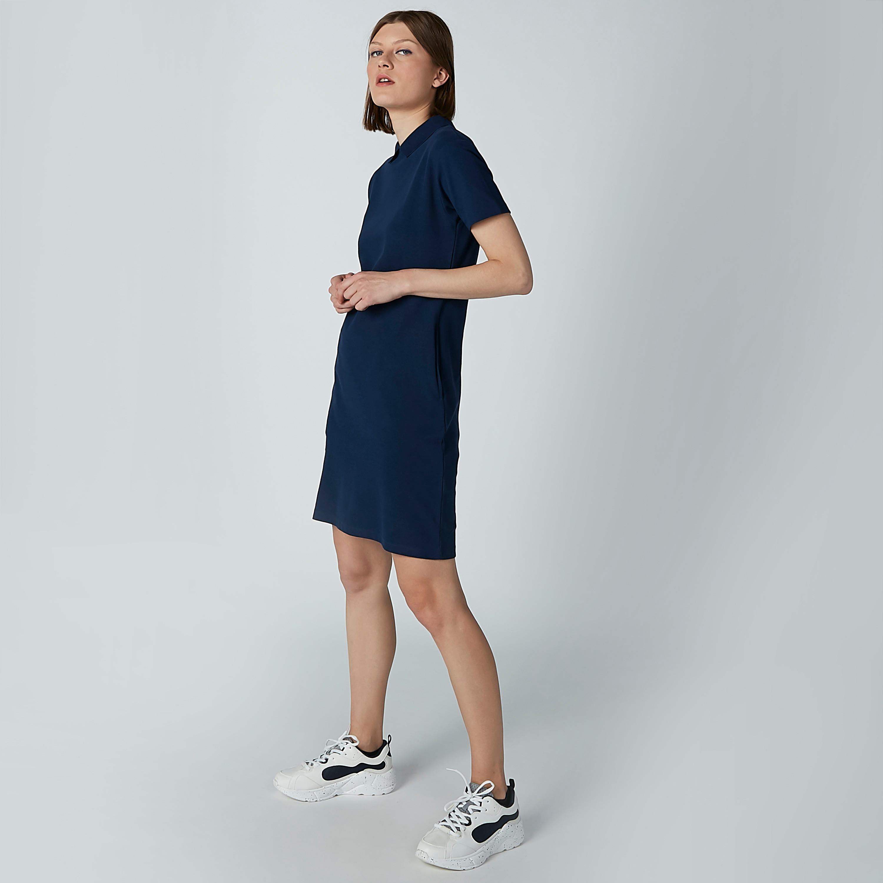 فستان مستدام تيشيرت سادة بجيوب من خامات مستدامة-women-clothing-dresses-image-3