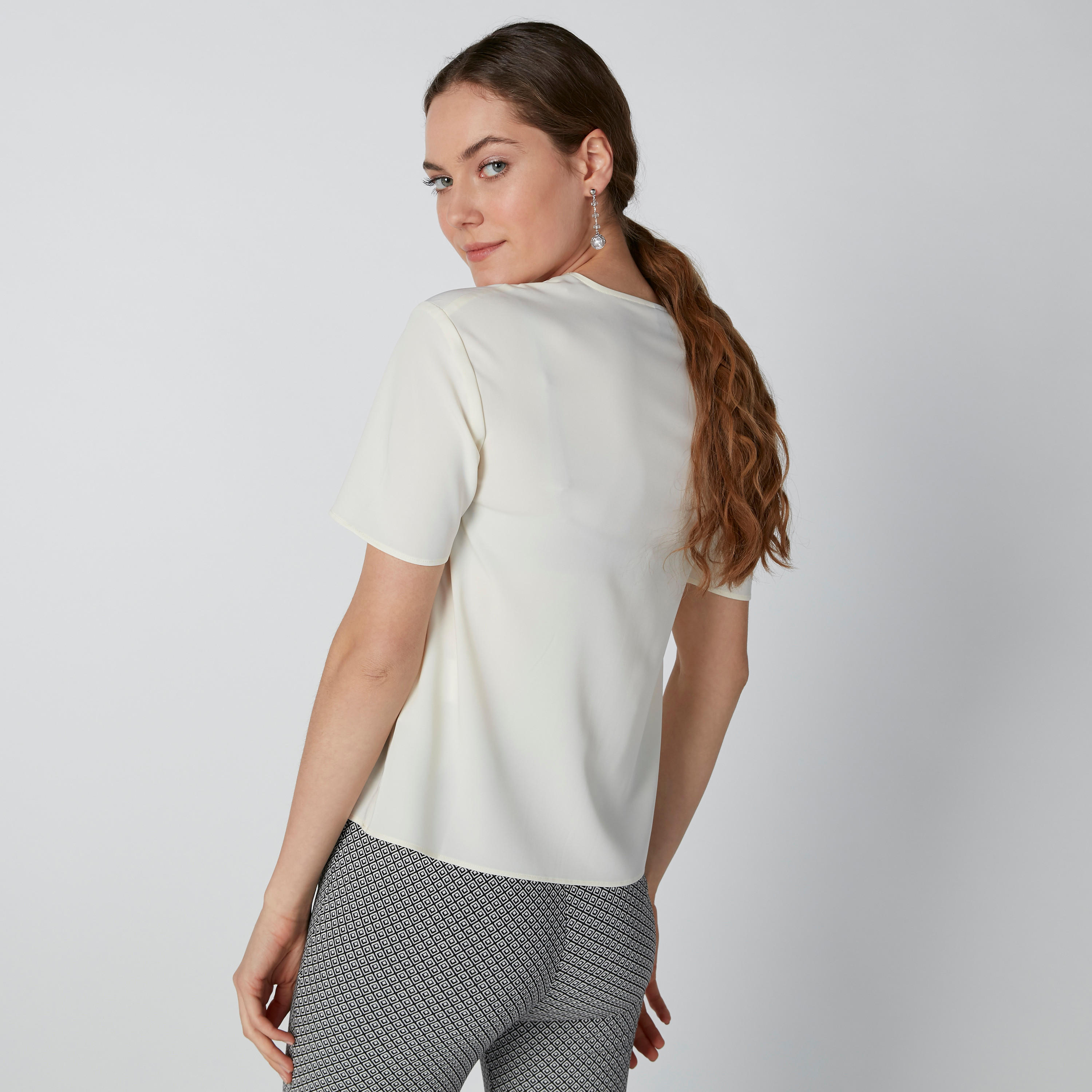 Short Sleeves Top with V-Neck-women-clothing-shirtsandblouses-blouses-image-3