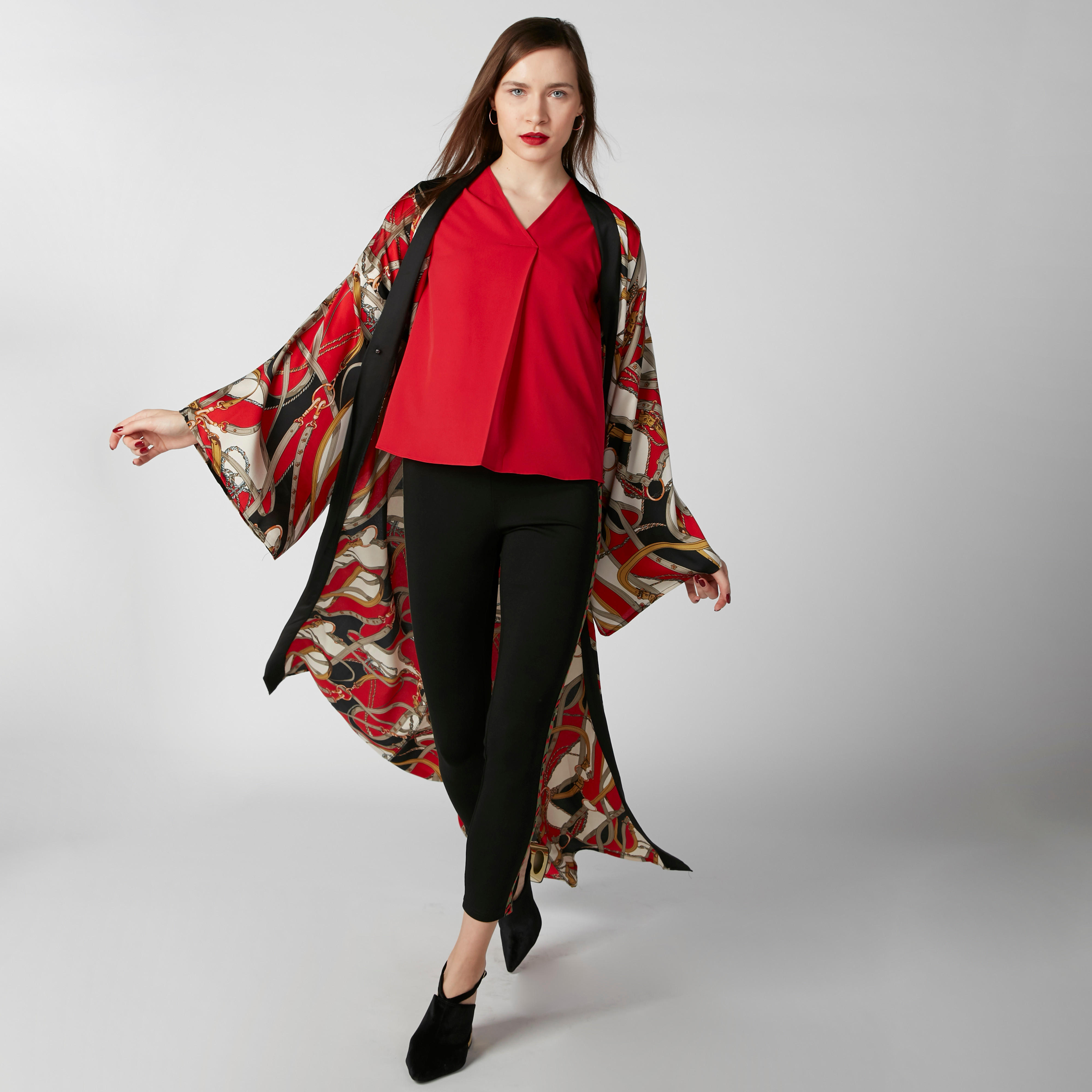 V-Neck Top with Short Sleeves-women-clothing-shirtsandblouses-blouses-image-3