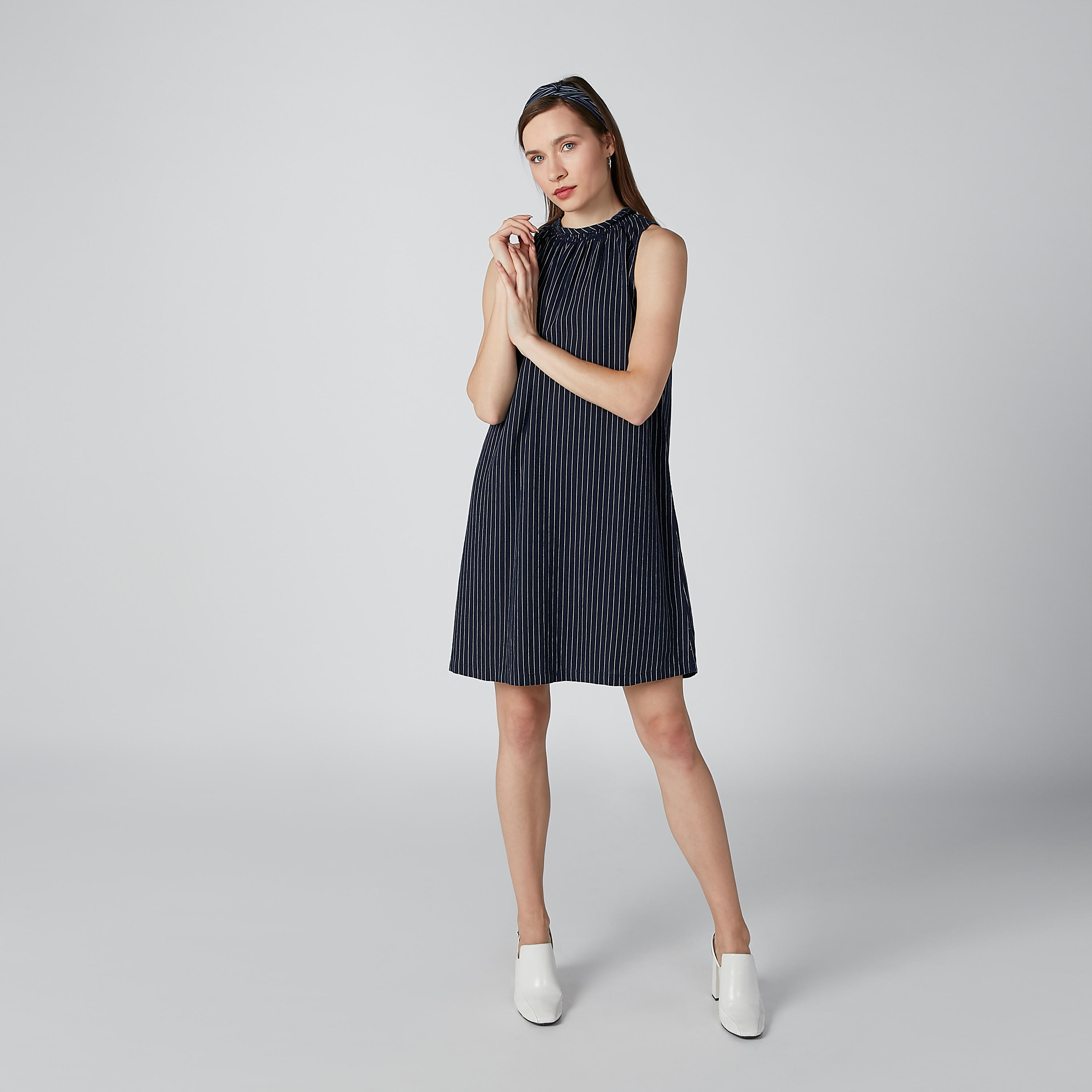 تونيك مقلّم دون أكمام بياقة مستديرة-women-clothing-shirtsandblouses-blouses-image-4