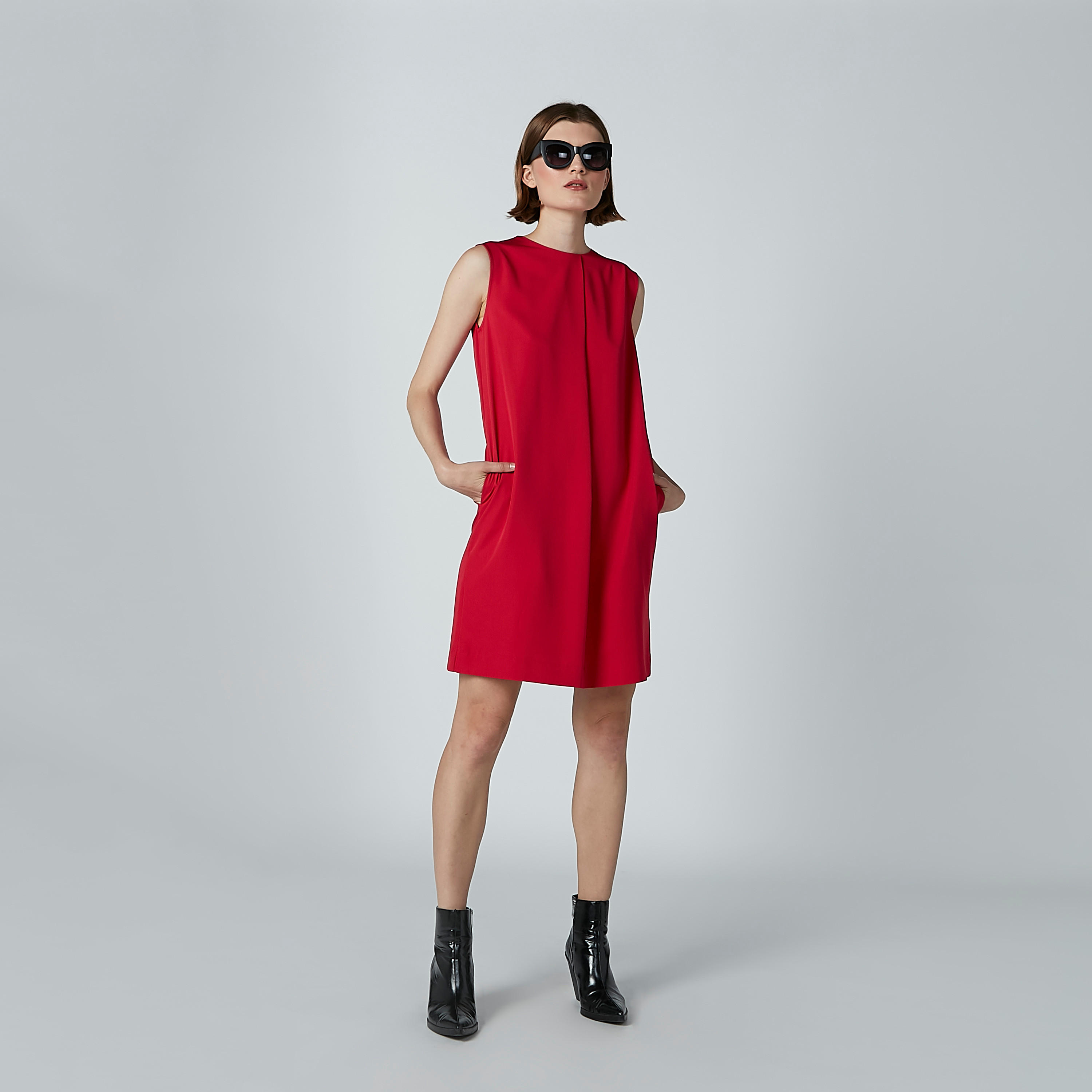 تونيك سادة دون أكمام بياقة مستديرة وجيوب-women-clothing-shirtsandblouses-blouses-image-1