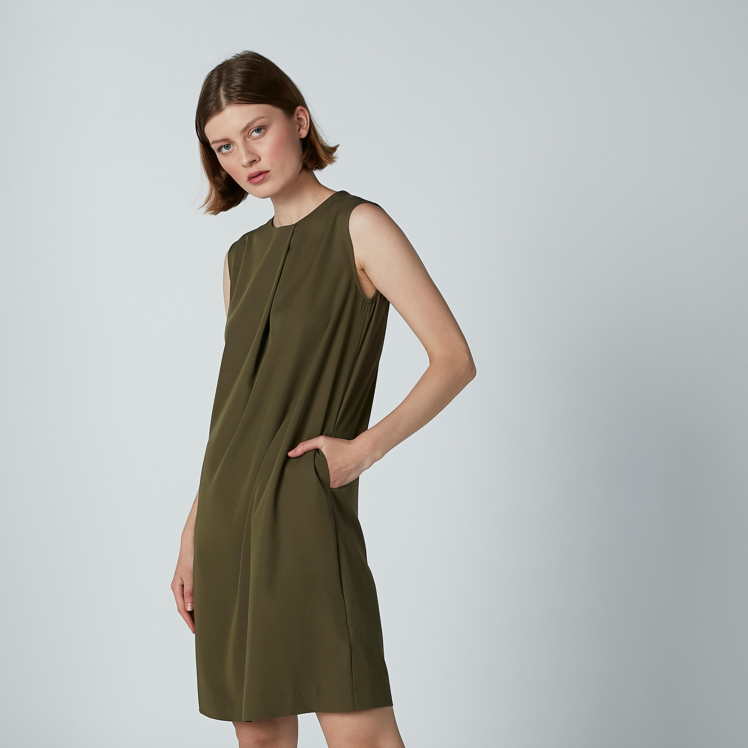 تونيك سادة دون أكمام بياقة مستديرة وجيوب-women-clothing-shirtsandblouses-blouses-image-1