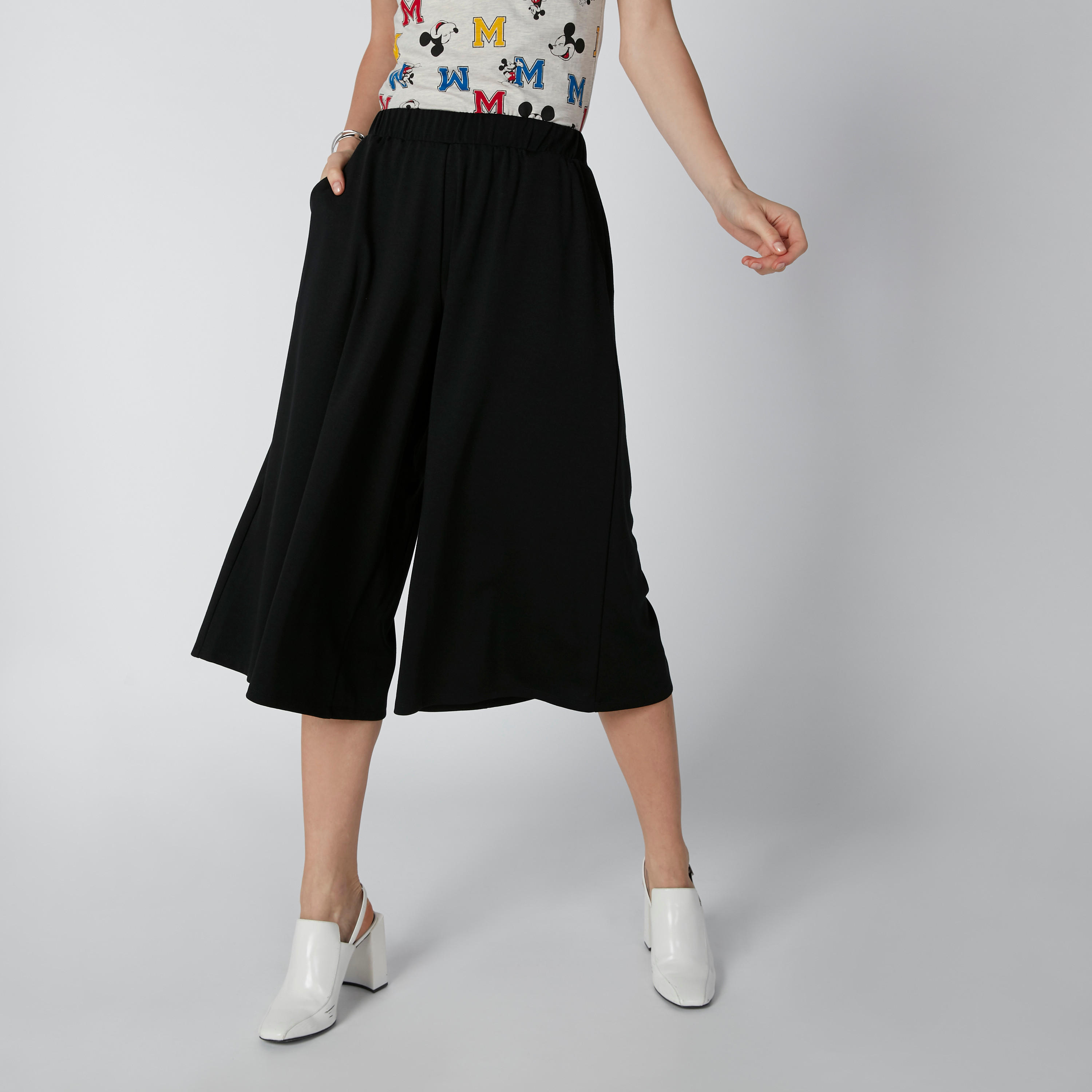 بنطال واسع الساقين سادة بجيوب-women-clothing-bottoms-trousers-image-3