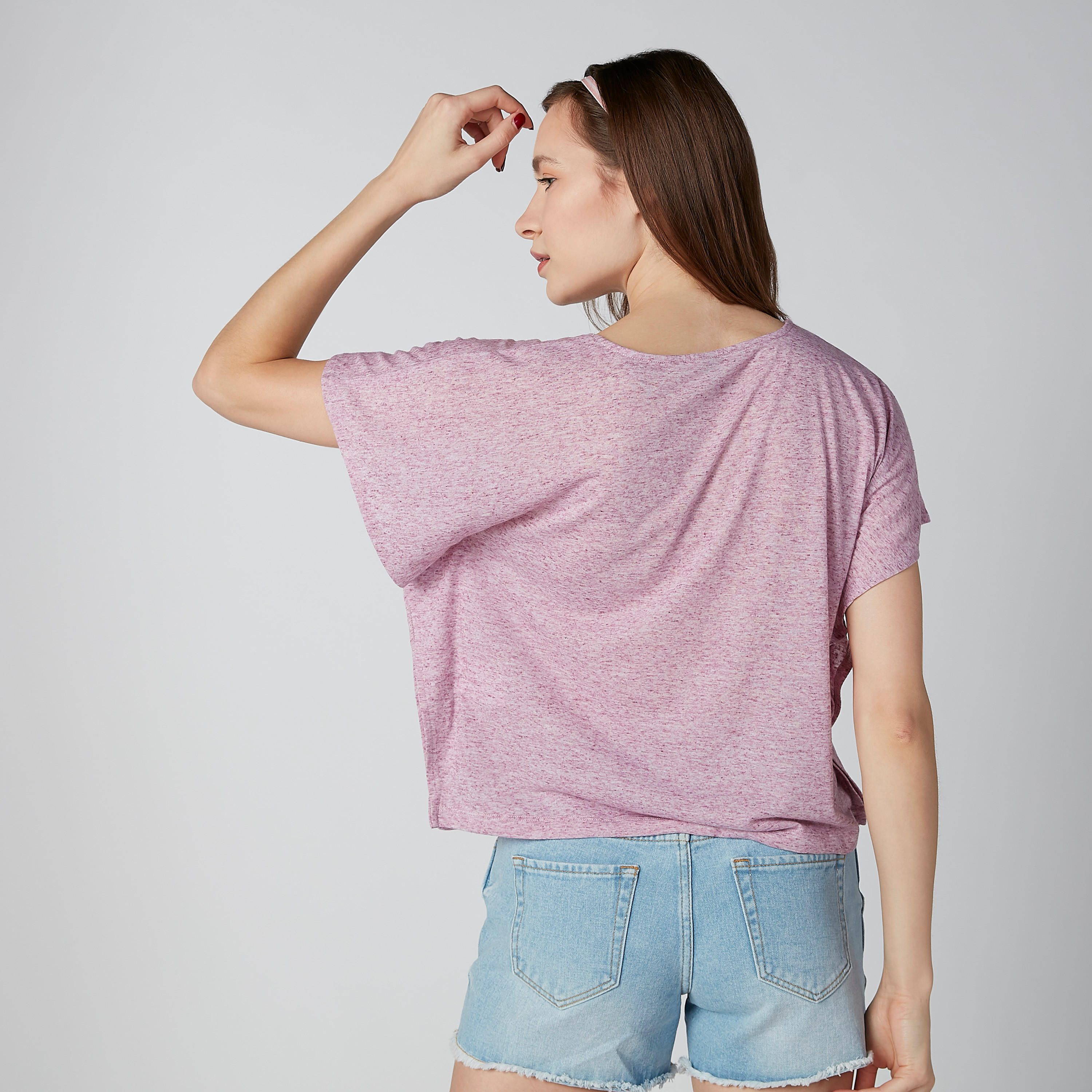Basic Top with Round Neck and Flared Sleeves-women-clothing-tshirts-image-2