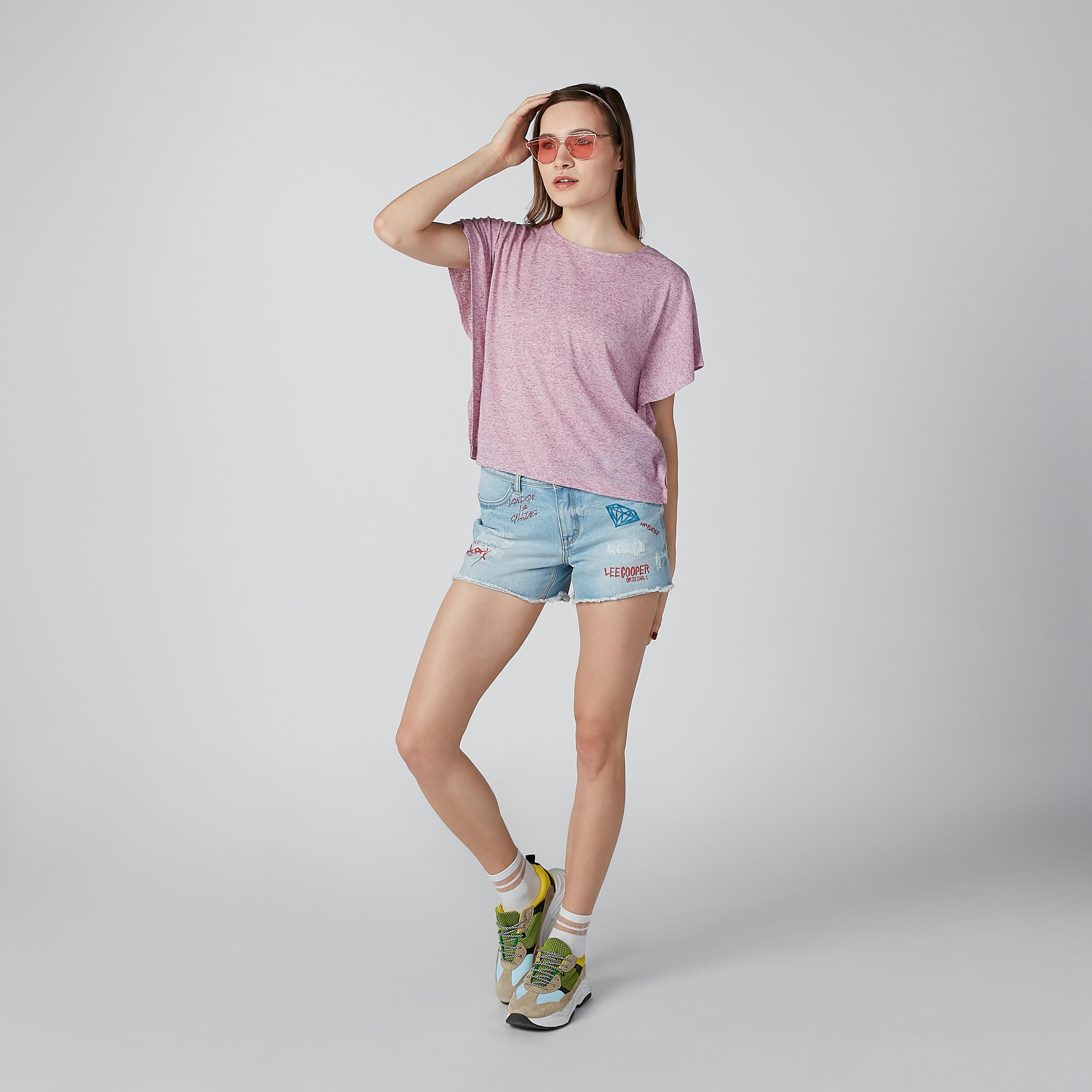 Basic Top with Round Neck and Flared Sleeves-women-clothing-tshirts-image-3