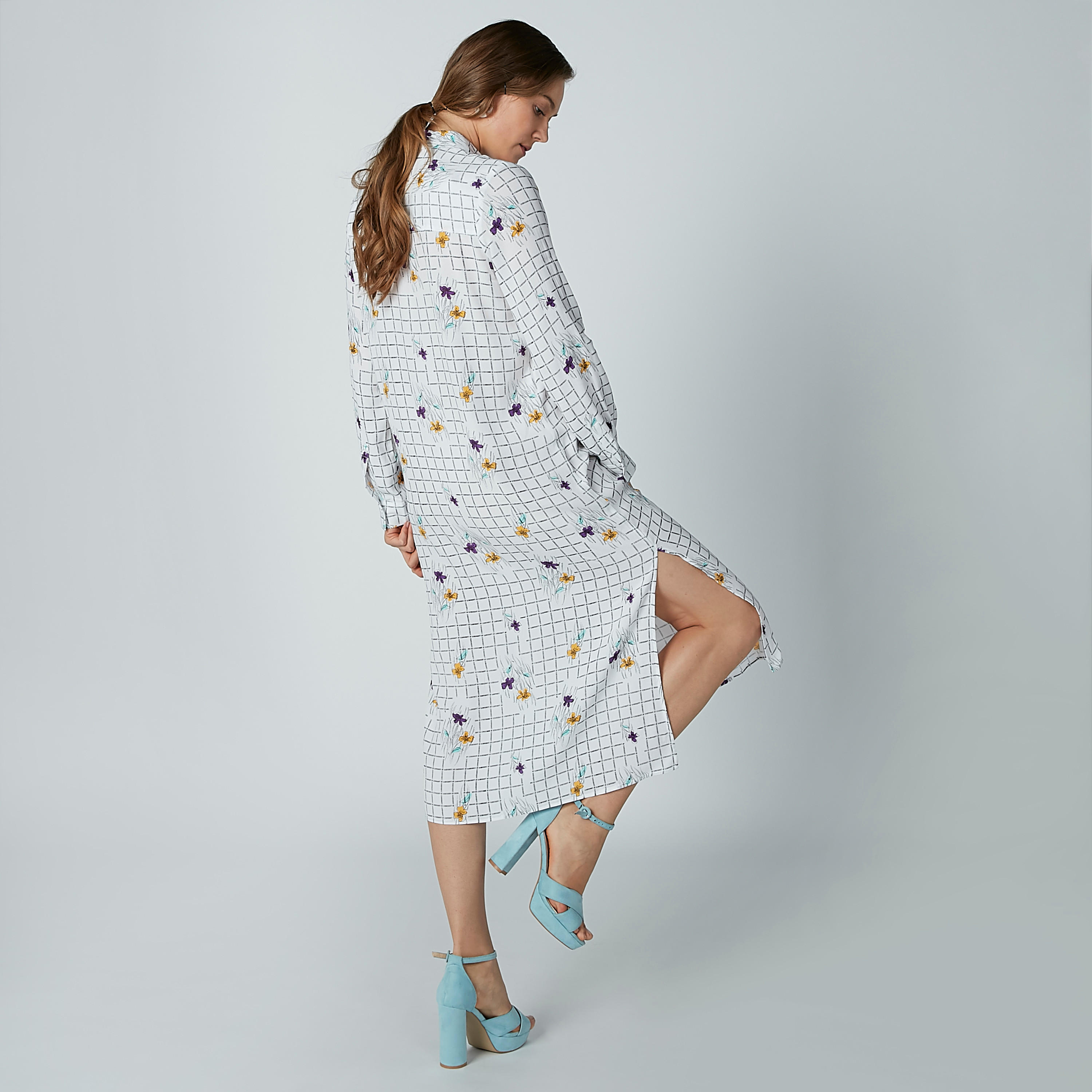 فستان قميص متوسط الطول بأكمام طويلة وطبعات-women-clothing-dresses-image-3