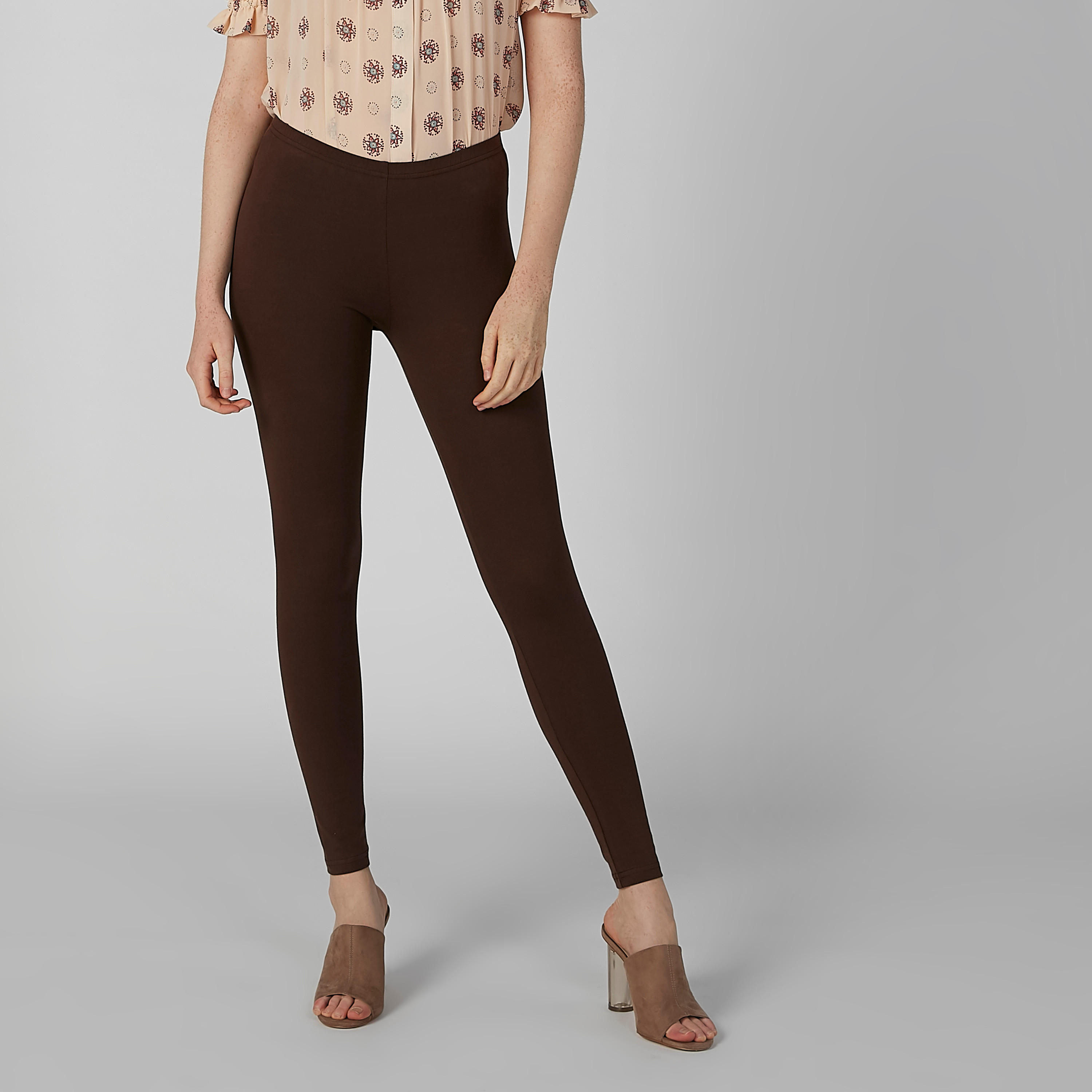 بنطال ليقنز سادة بخصر مطّاطي-women-clothing-bottoms-leggings-image-2