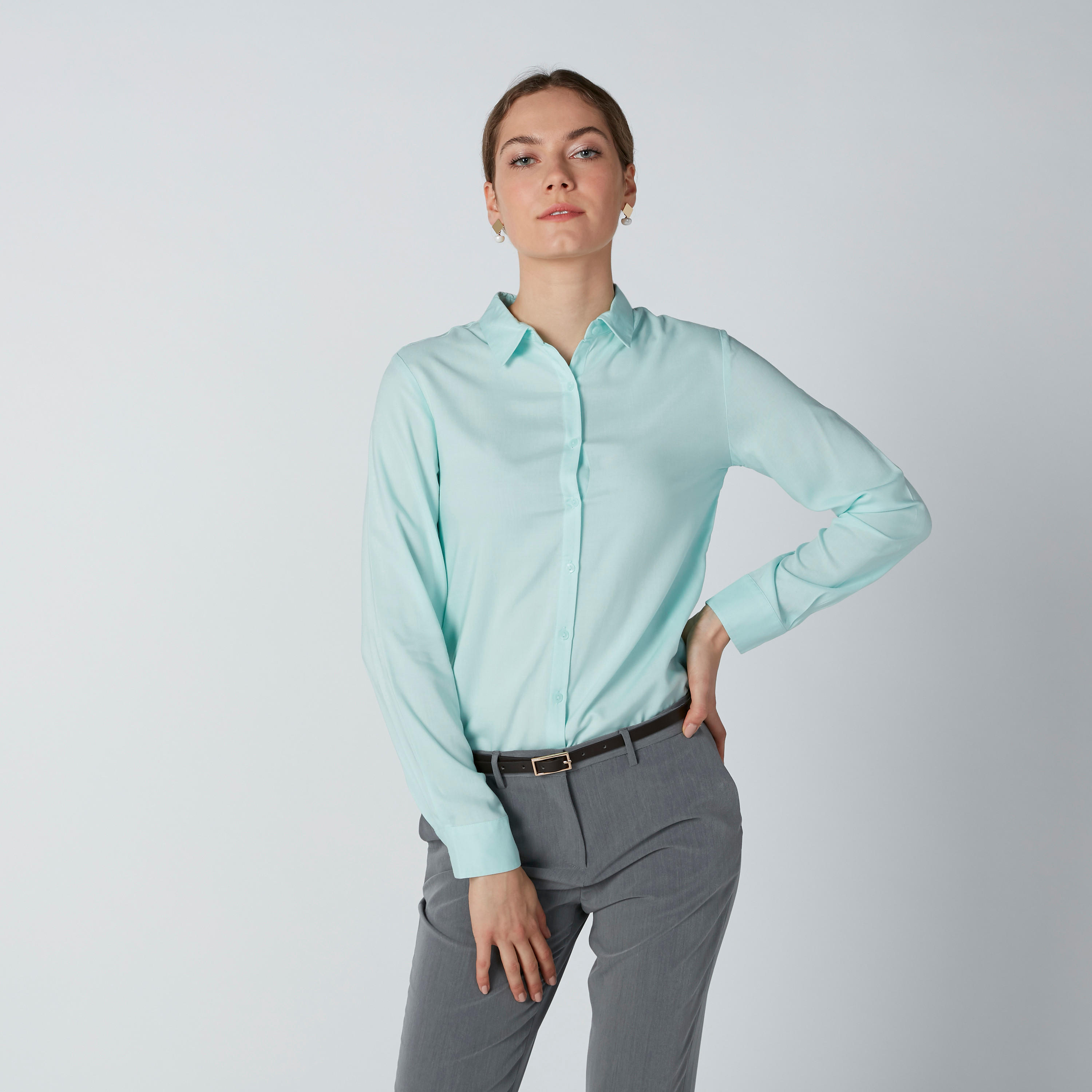 Long Sleeves Shirt in Regular Fit with Complete Placket-women-clothing-shirtsandblouses-shirts-image-2