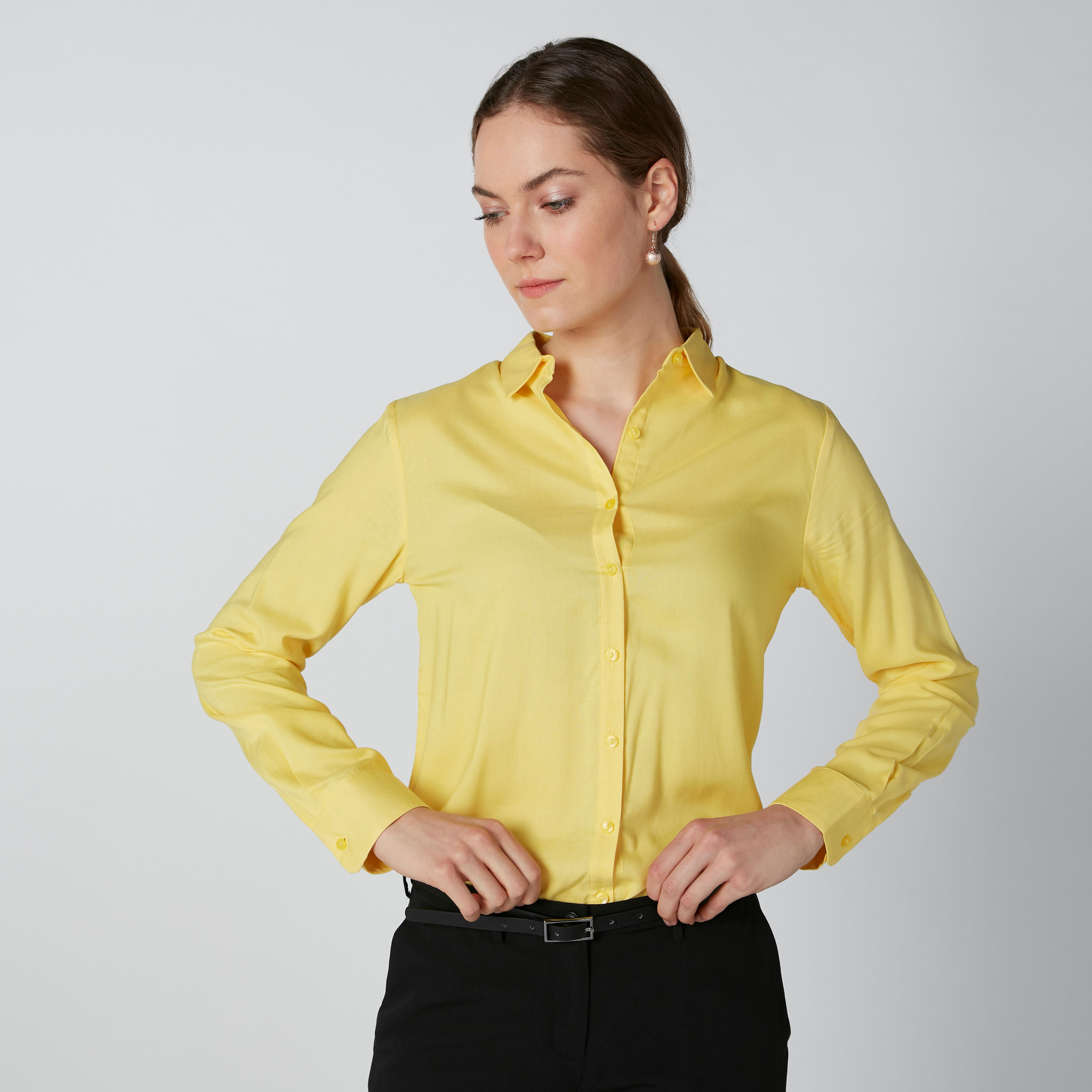 Long Sleeves Shirt with Complete Placket-women-clothing-shirtsandblouses-shirts-image-2