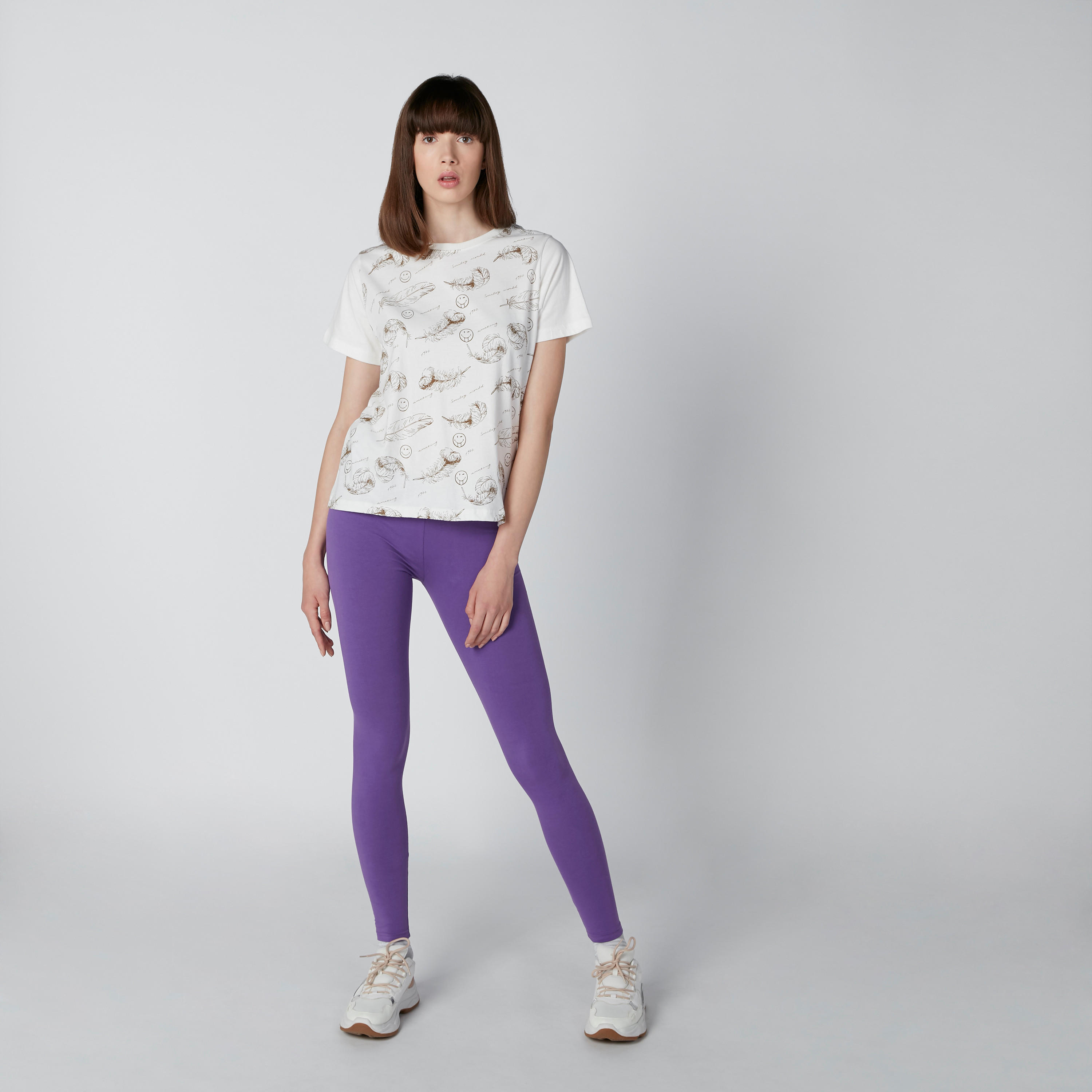 بنطال ليقنز طويل بخصر مطّاطي-women-clothing-bottoms-leggings-image-1