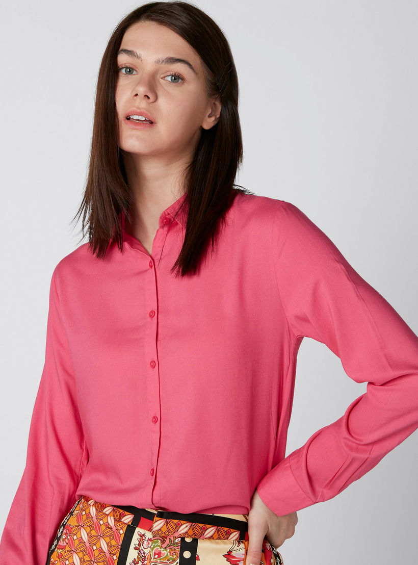 قميص سادة بأكمام طويلة-women-clothing-shirtsandblouses-shirts-image-1