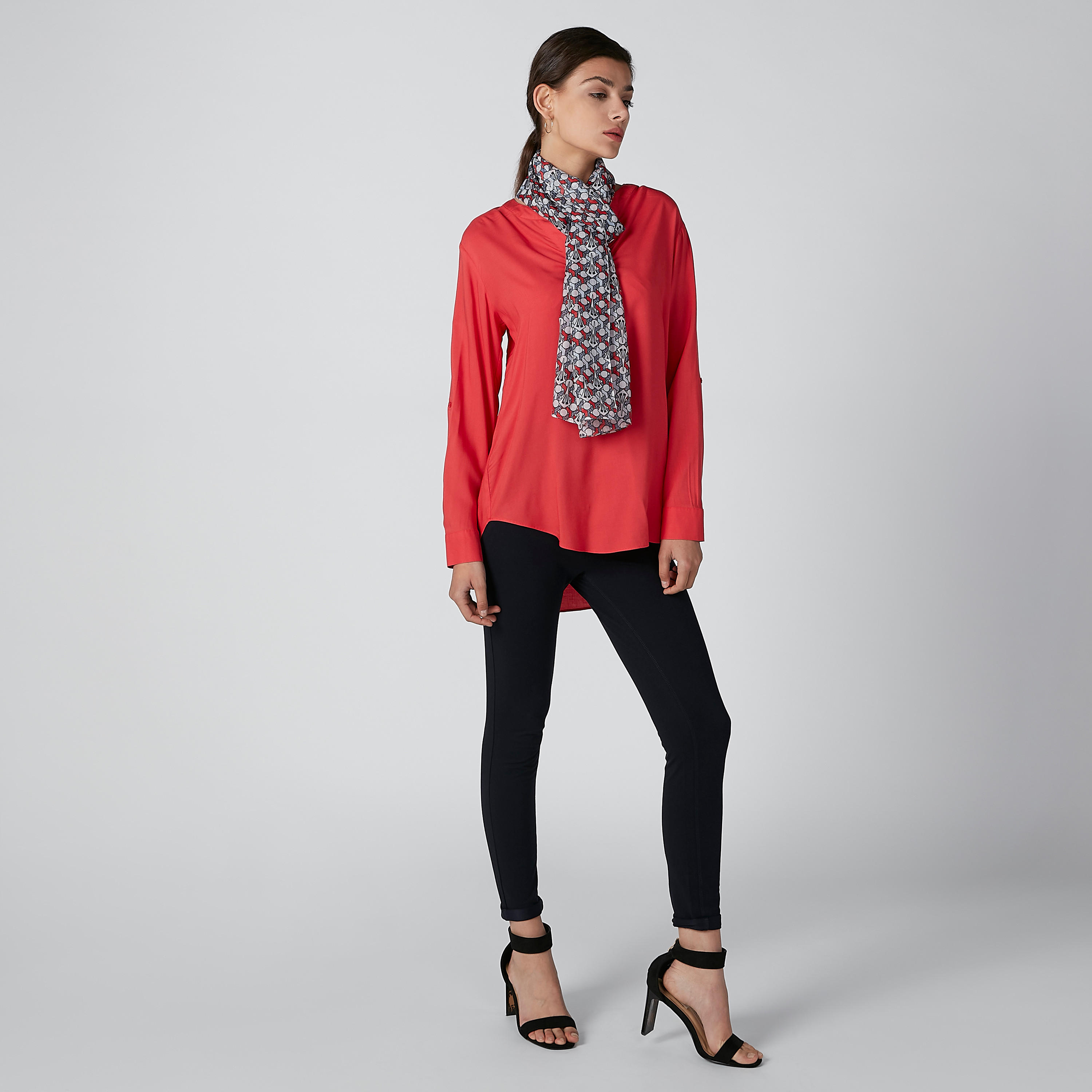 Solid Top with Long Sleeves and High Low Hem-women-clothing-shirtsandblouses-blouses-image-2