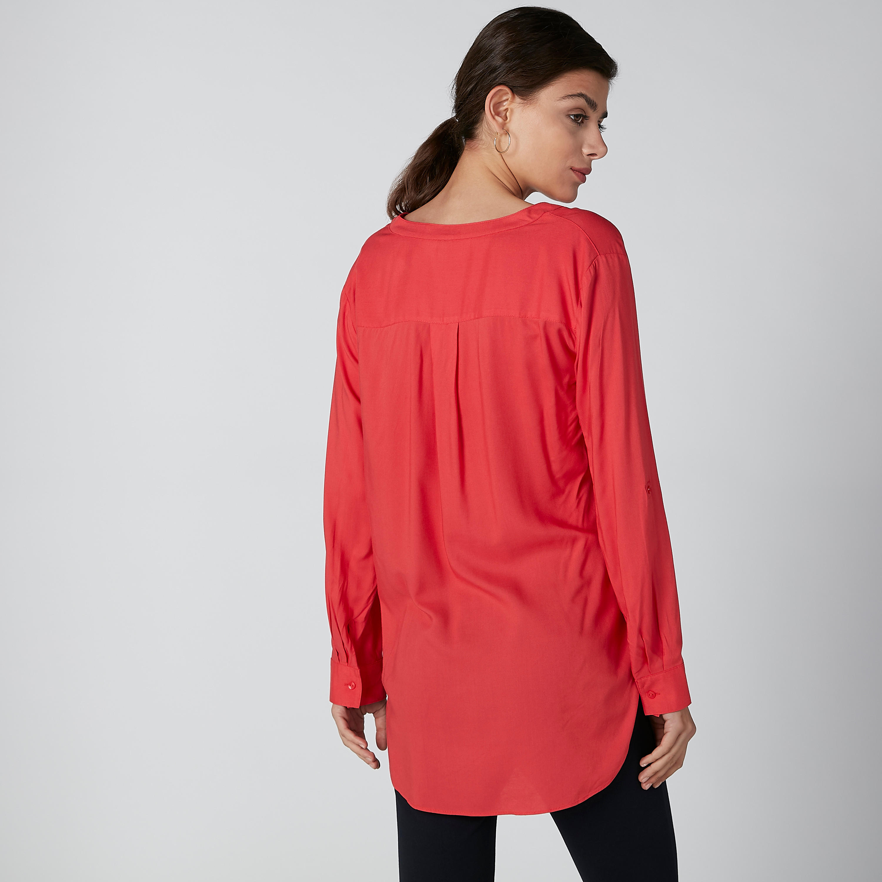 Solid Top with Long Sleeves and High Low Hem-women-clothing-shirtsandblouses-blouses-image-3