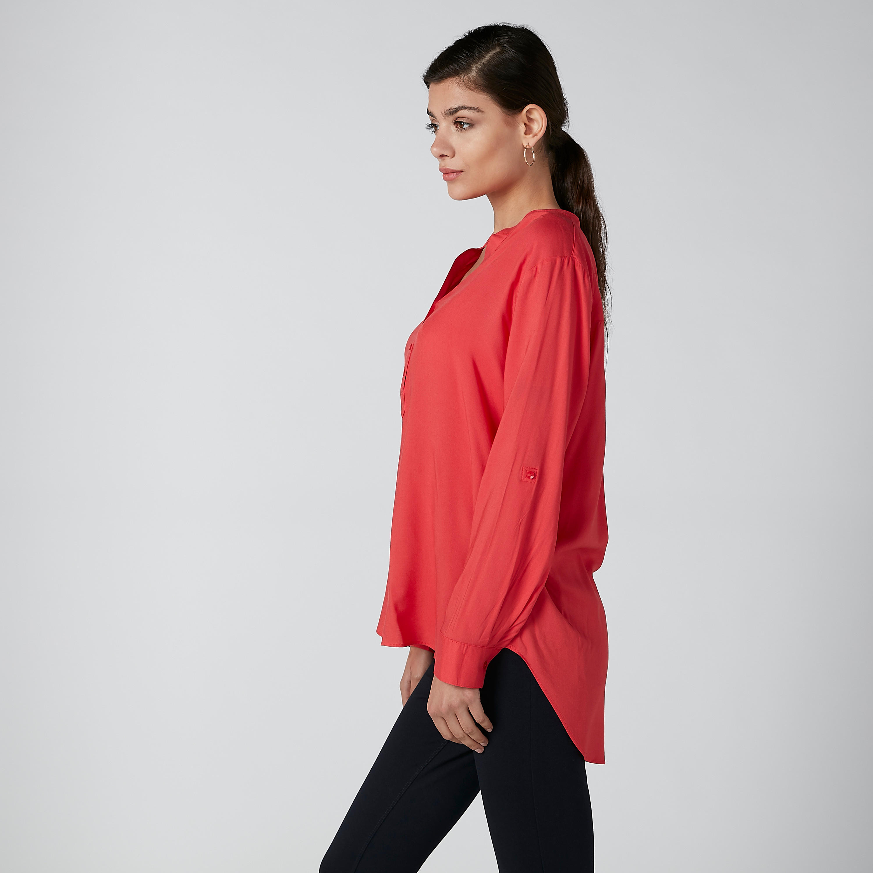 Solid Top with Long Sleeves and High Low Hem-women-clothing-shirtsandblouses-blouses-image-4