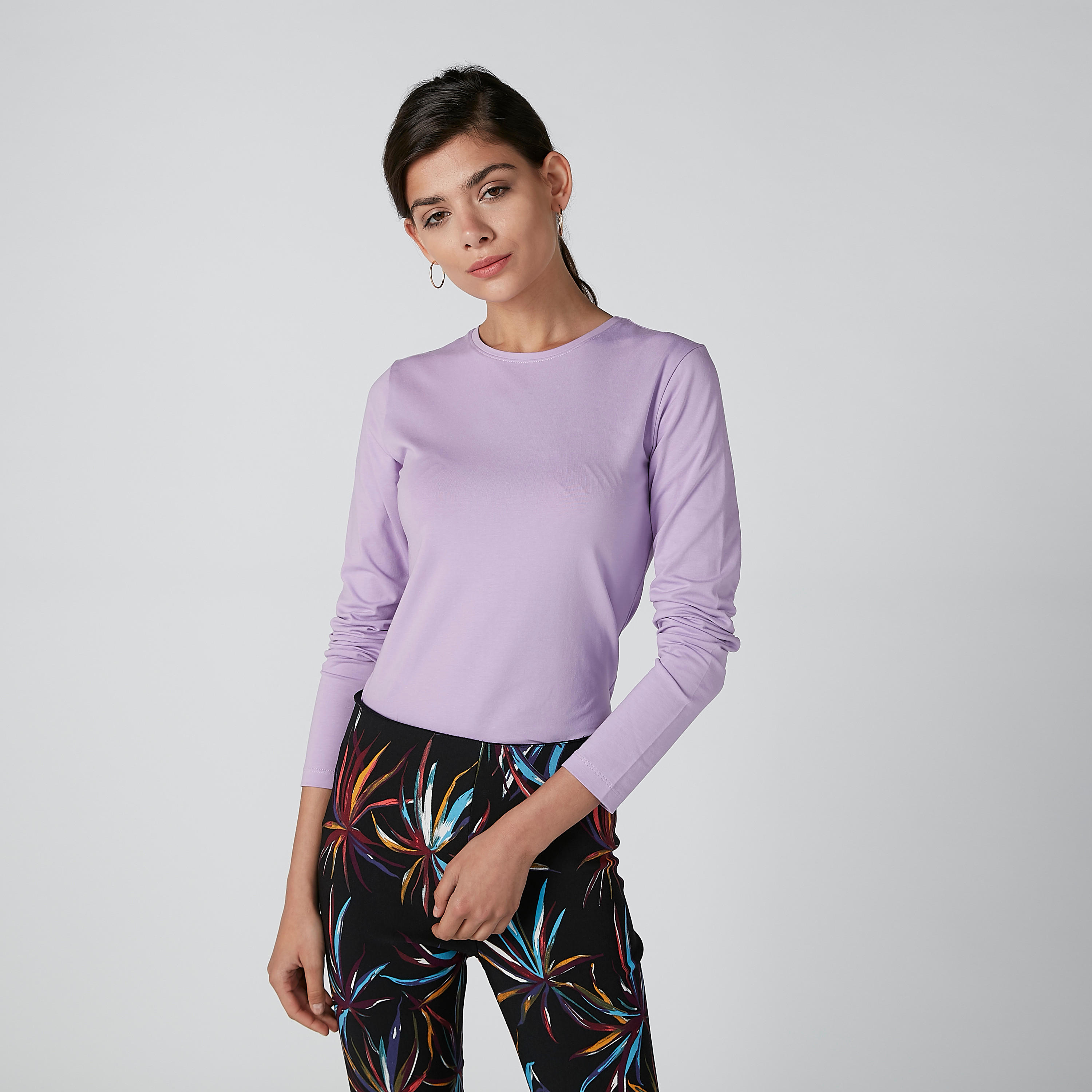 تيشيرت بياقة مستديرة وأكمام قصيرة-women-clothing-tshirts-image-3