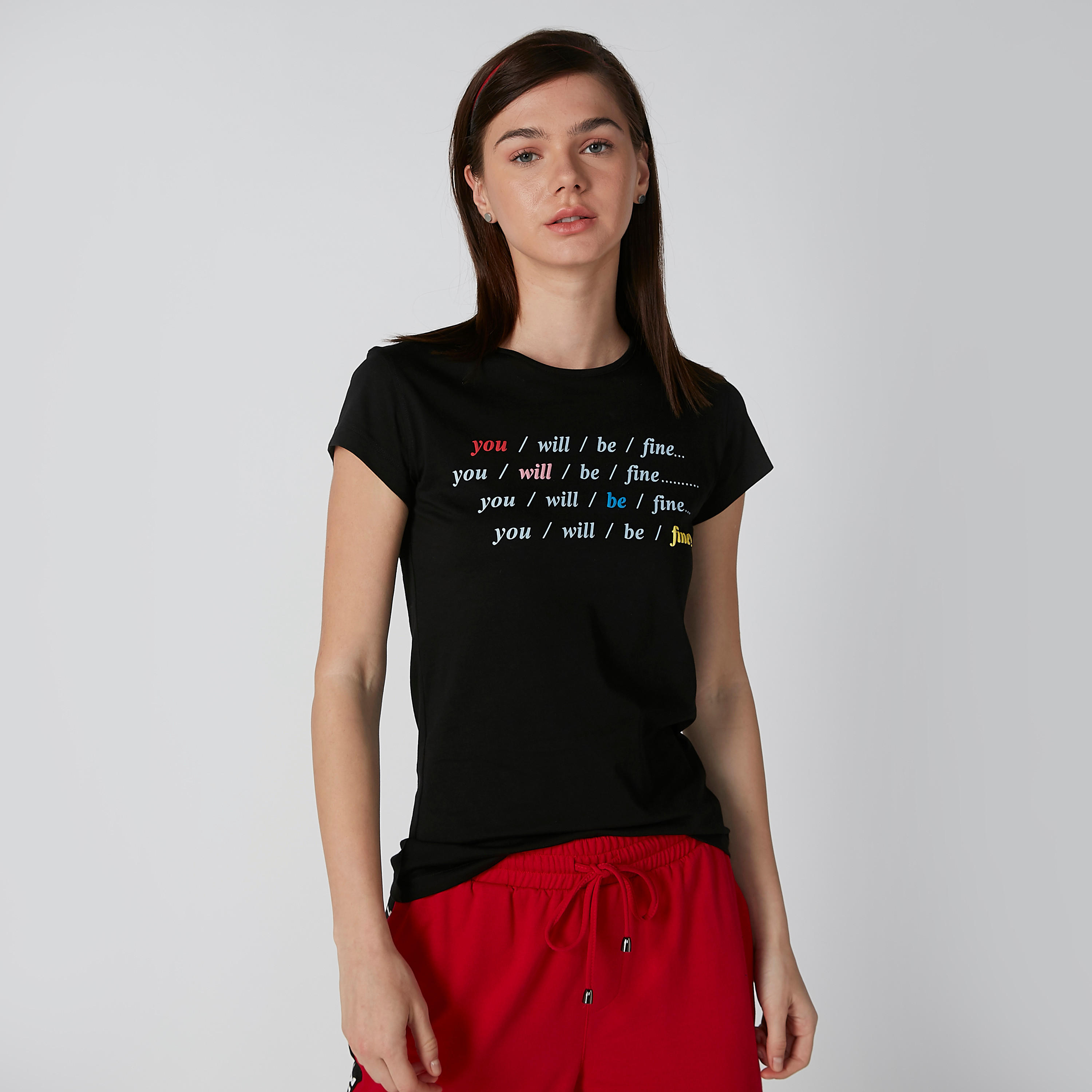 تيشيرت بياقة مستديرة وأكمام قصيرة وطبعات-women-clothing-tshirts-image-1