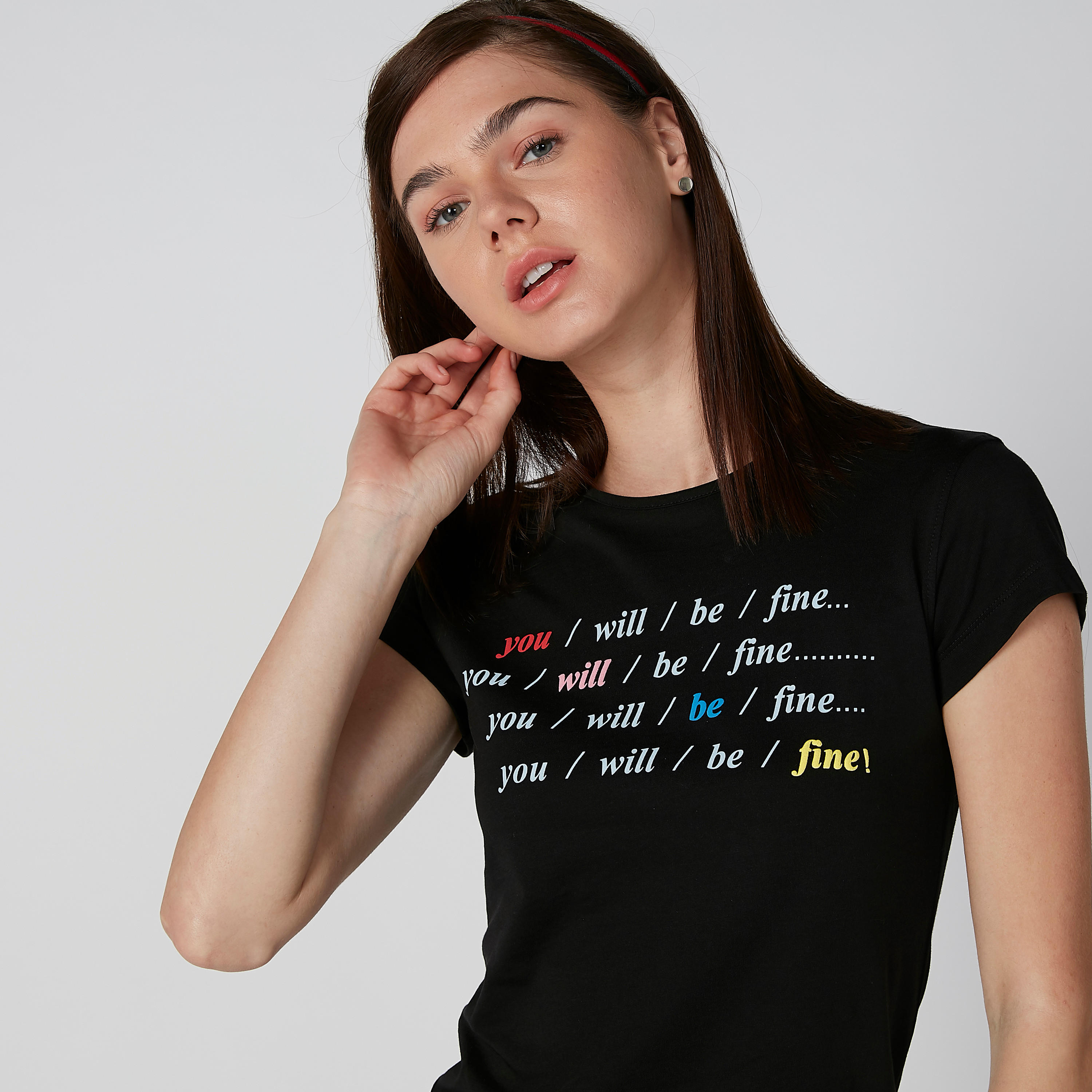 تيشيرت بياقة مستديرة وأكمام قصيرة وطبعات-women-clothing-tshirts-image-4