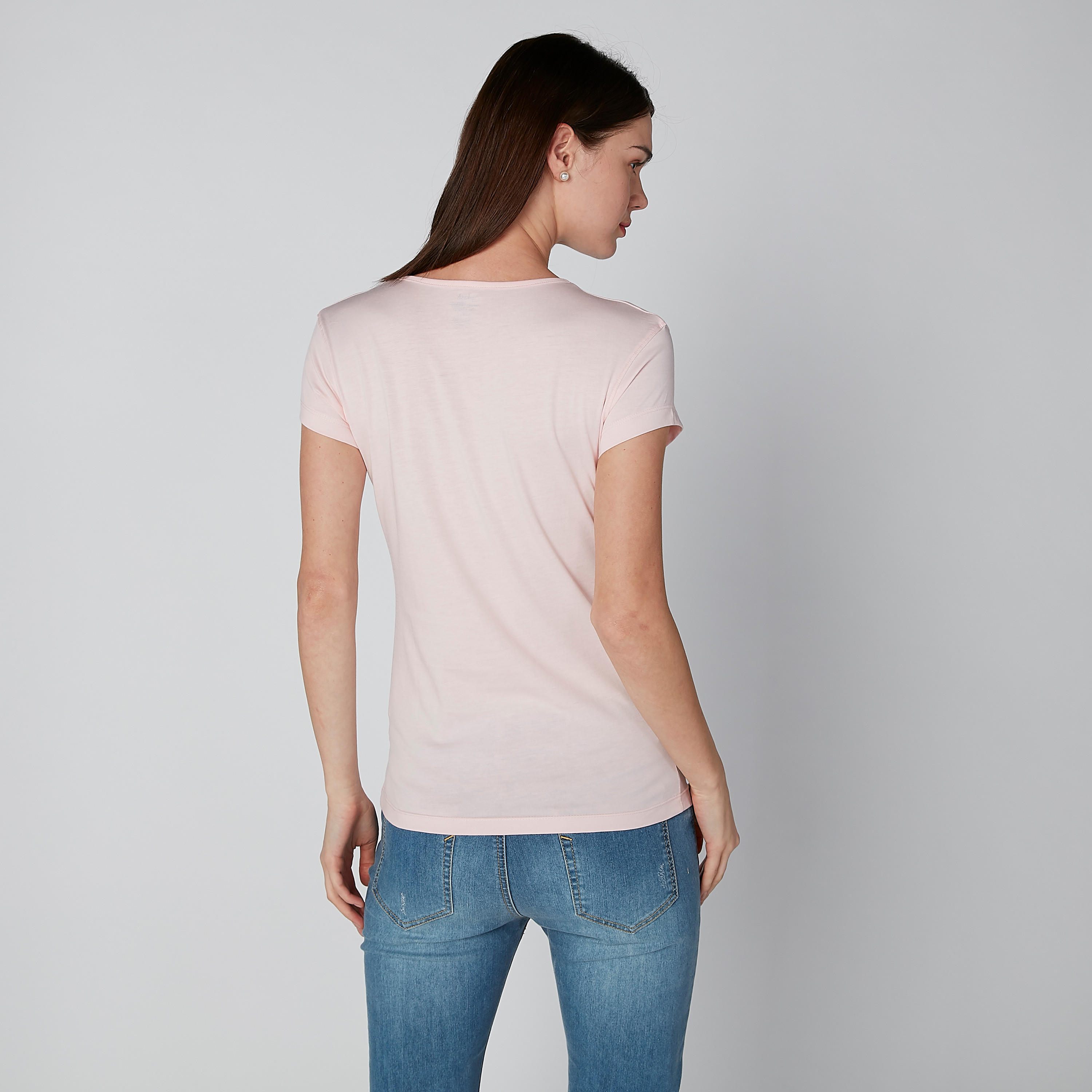 تيشيرت بياقة مستديرة وأكمام كاب وطبعات-women-clothing-tshirts-image-2