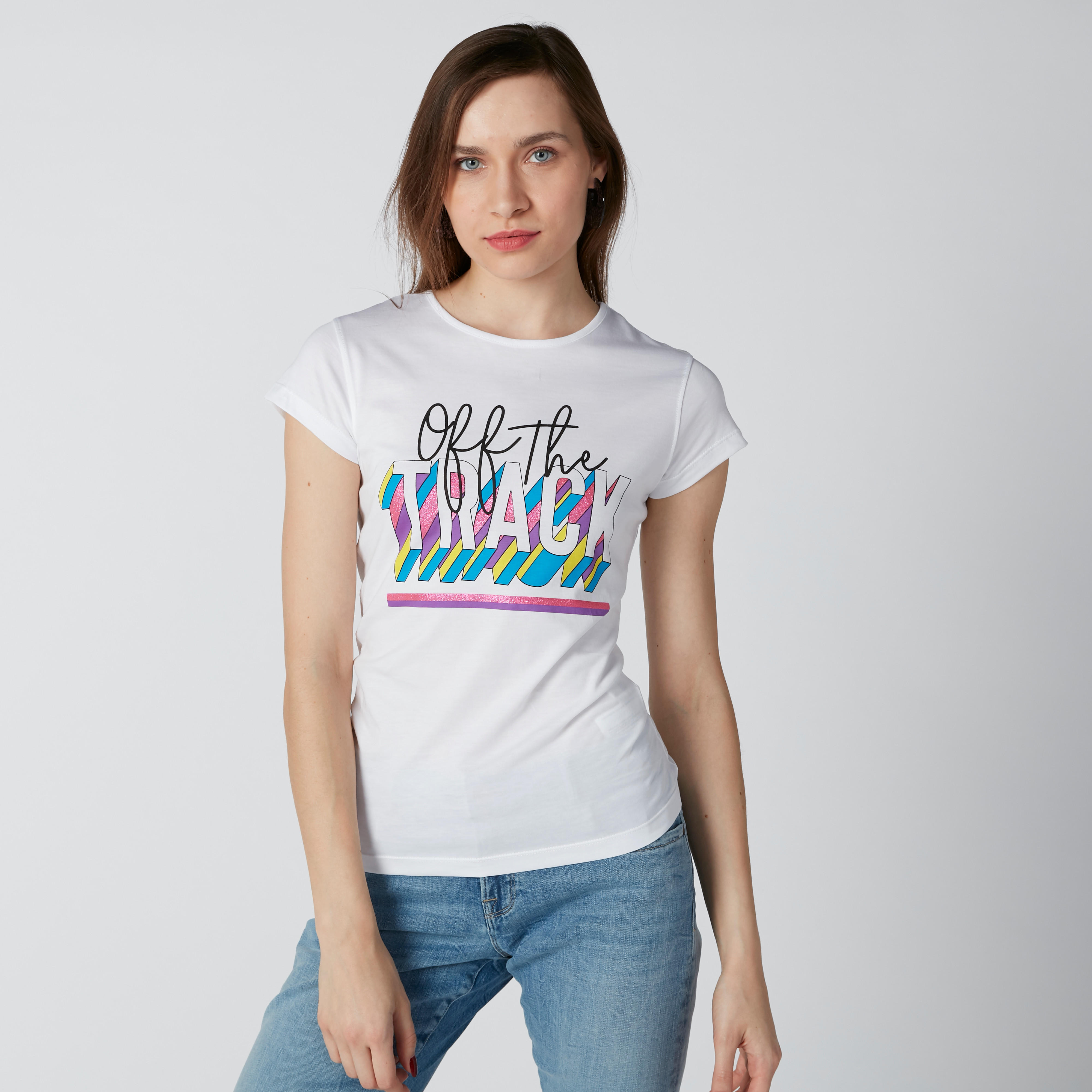 تيشيرت مستدام بأكمام كاب وطبعات-women-clothing-tshirts-image-2