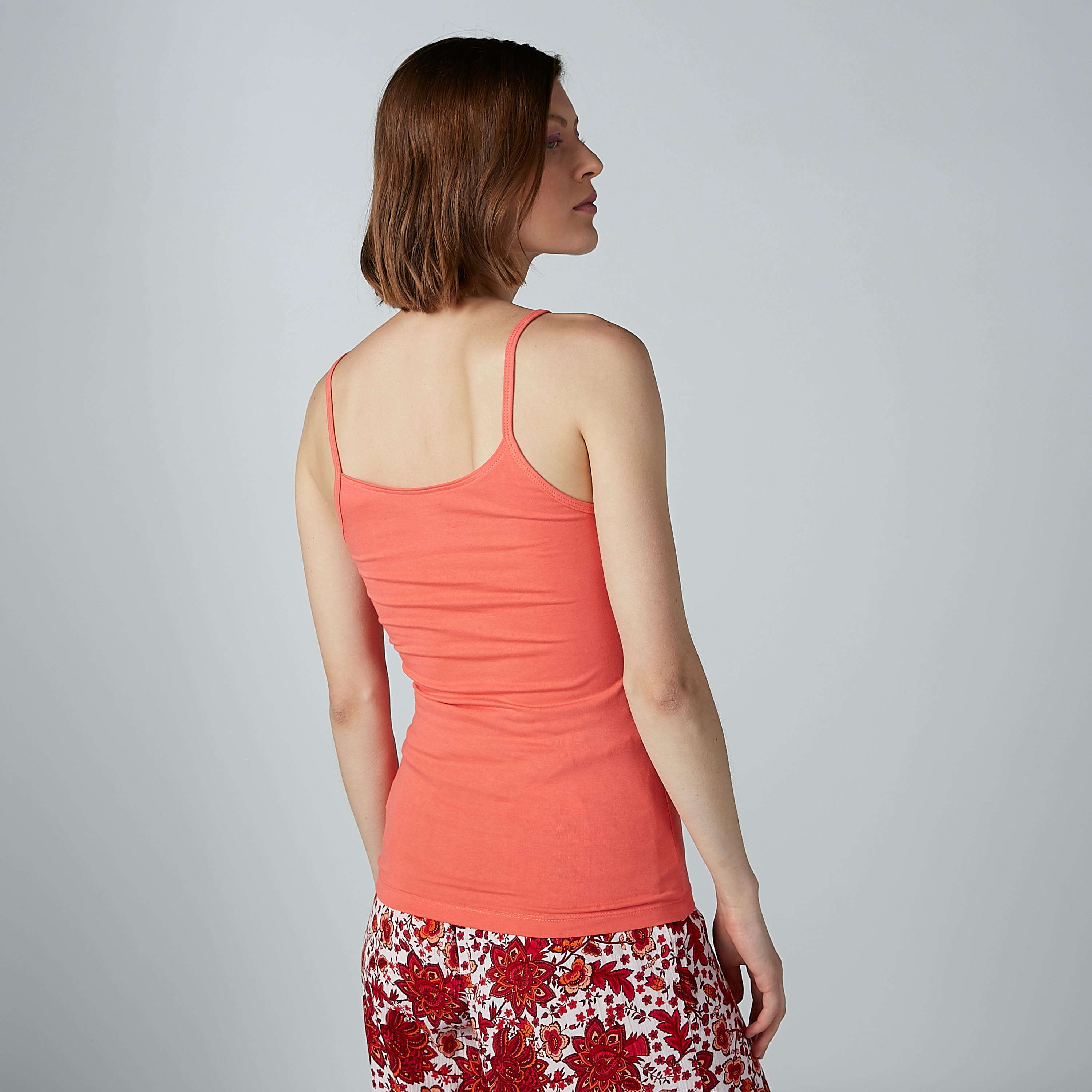 Plain Camisole with Scoop Neck and Straps-women-clothing-tshirts-image-3