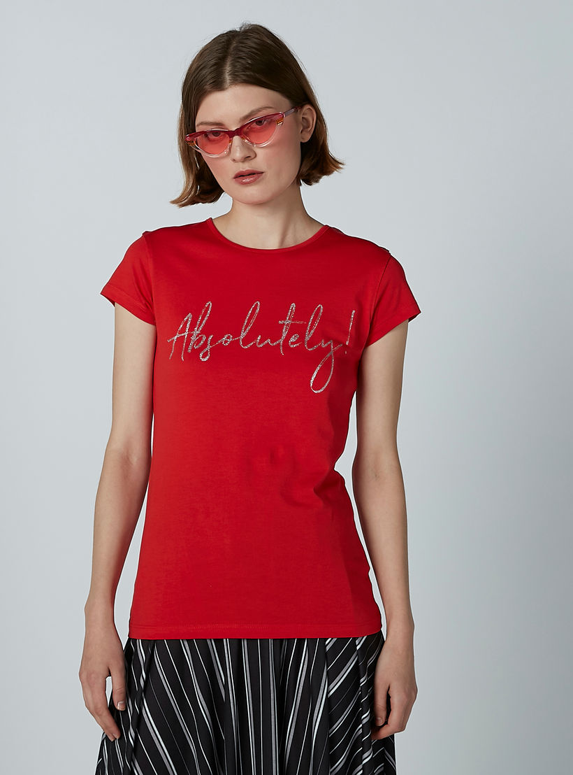 تيشيرت بياقة مستديرة وأكمام كاب وطبعات-women-clothing-tshirts-image-3
