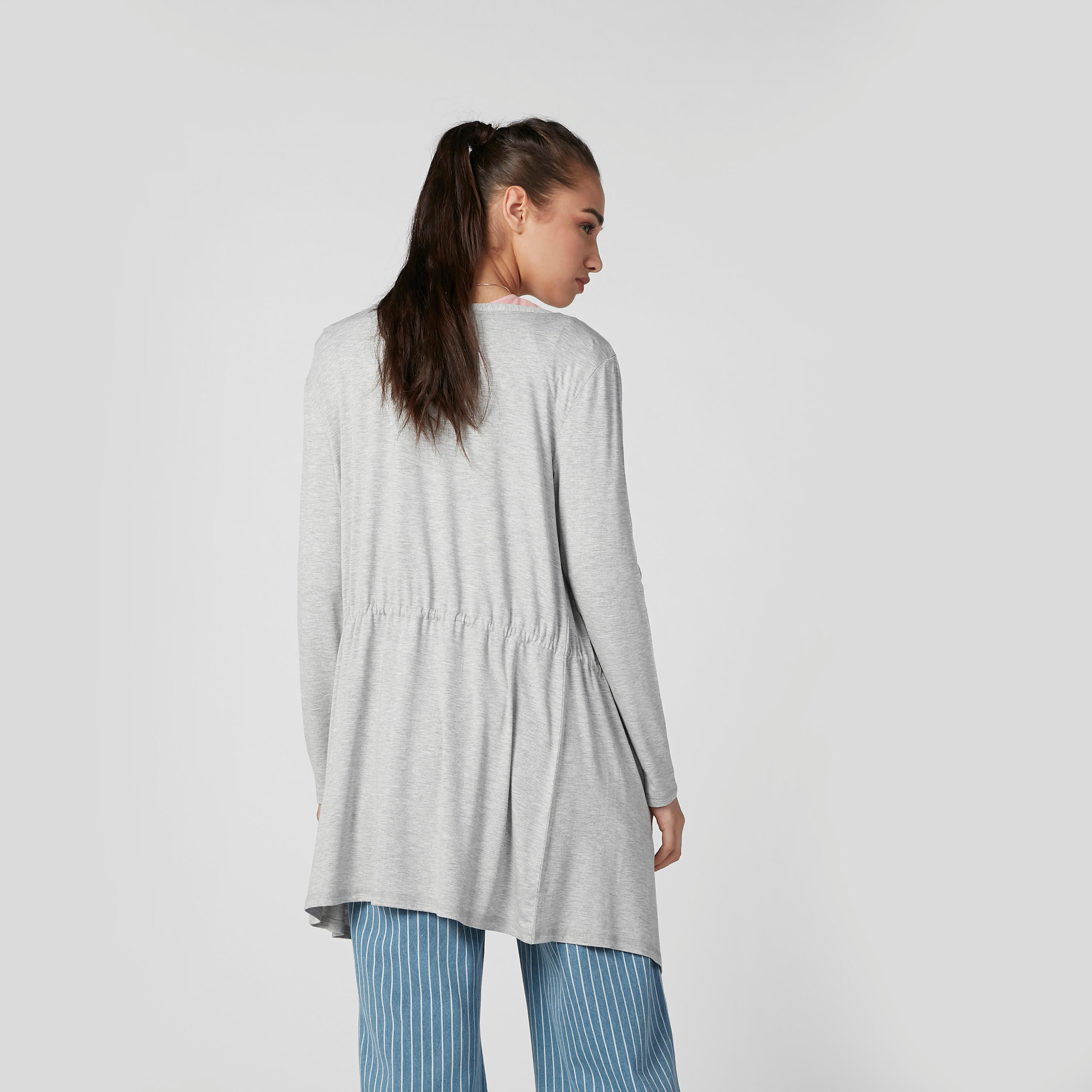 كارديجان مستدام سادة بأكمام طويلة وأربطة -women-clothing-cardigansandjumpers-jumpers-image-3