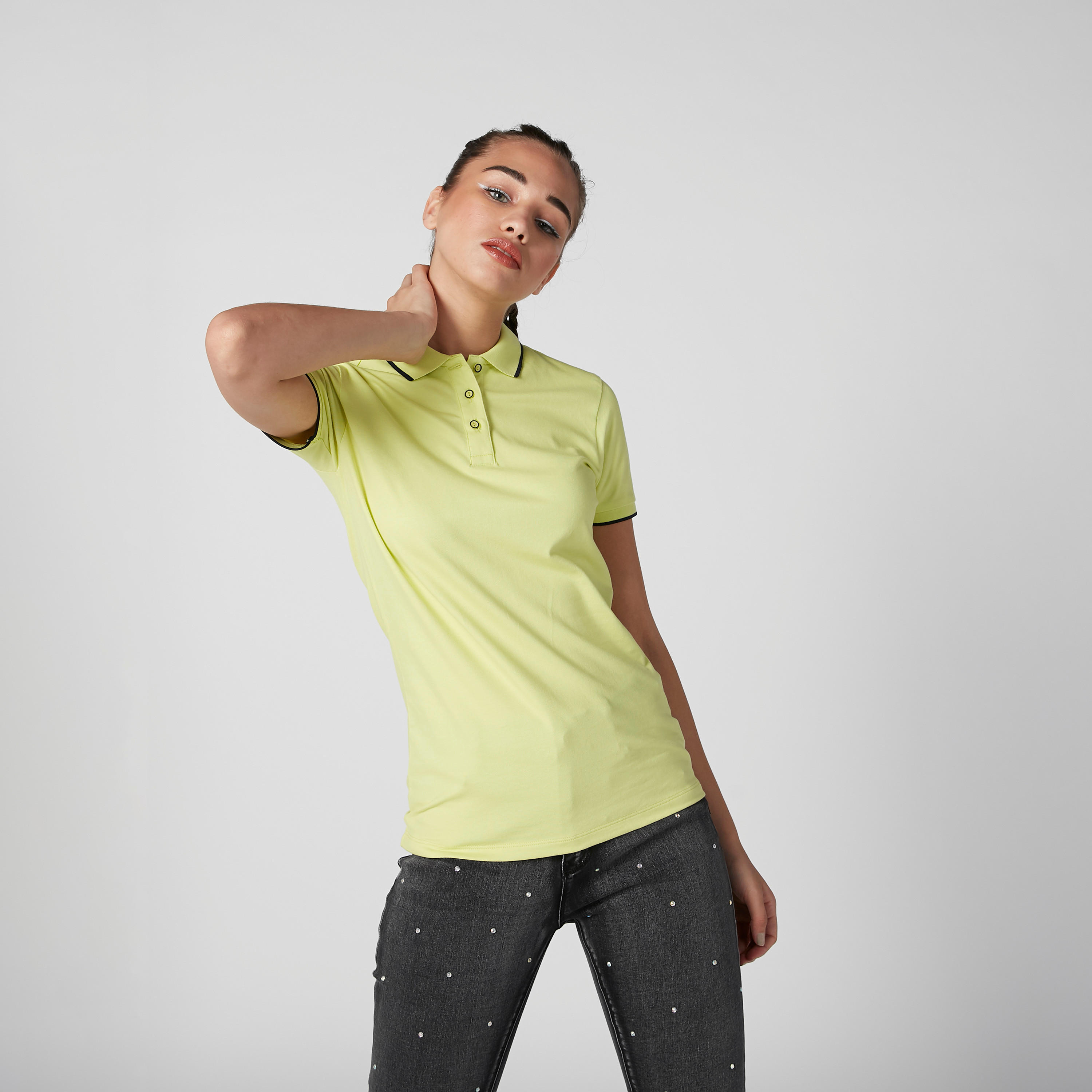 تيشيرت مستدام بولو سليم -women-clothing-tshirts-image-1