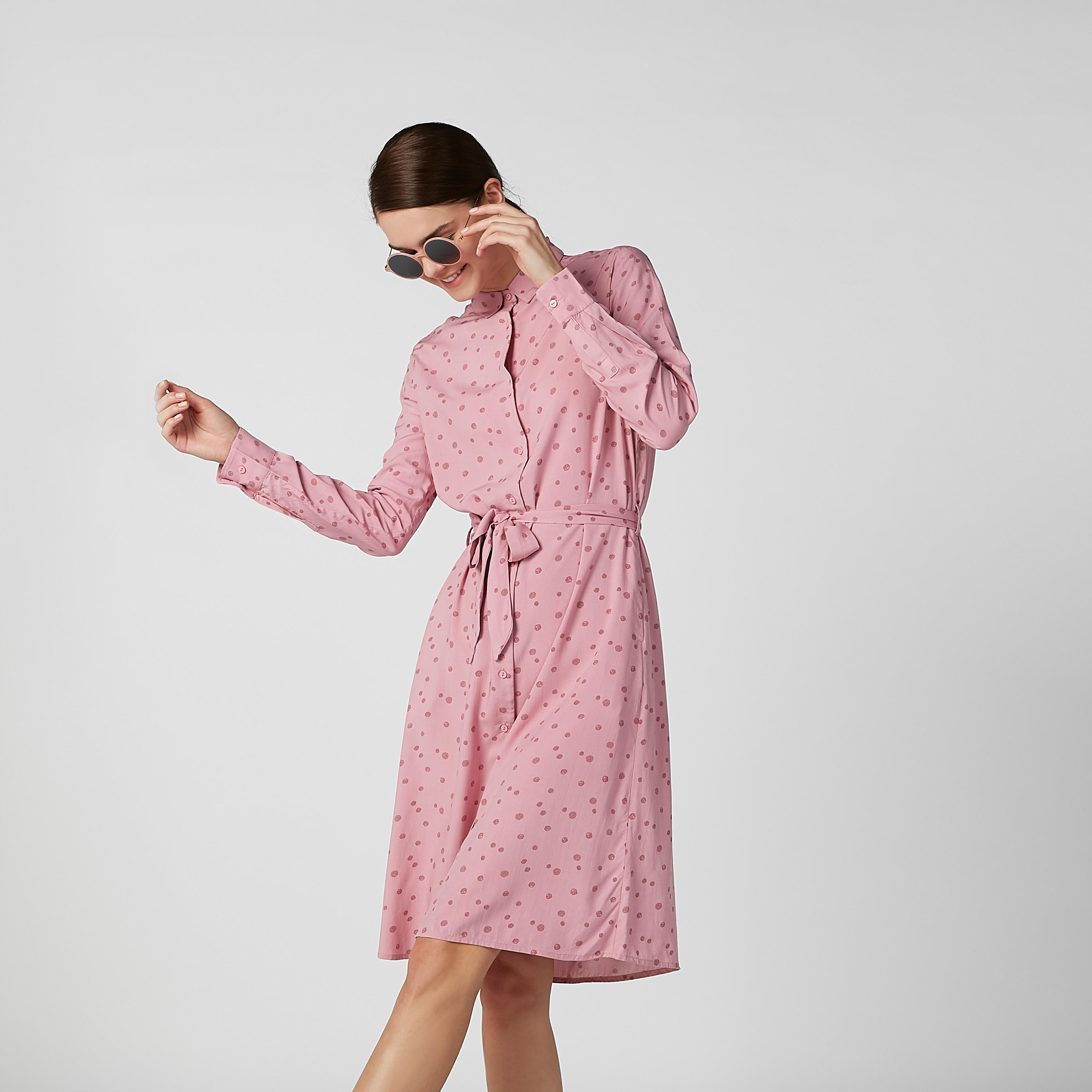 فستان قميص مستدام بأكمام طويلة وأربطة وطبعات-women-clothing-dresses-image-2