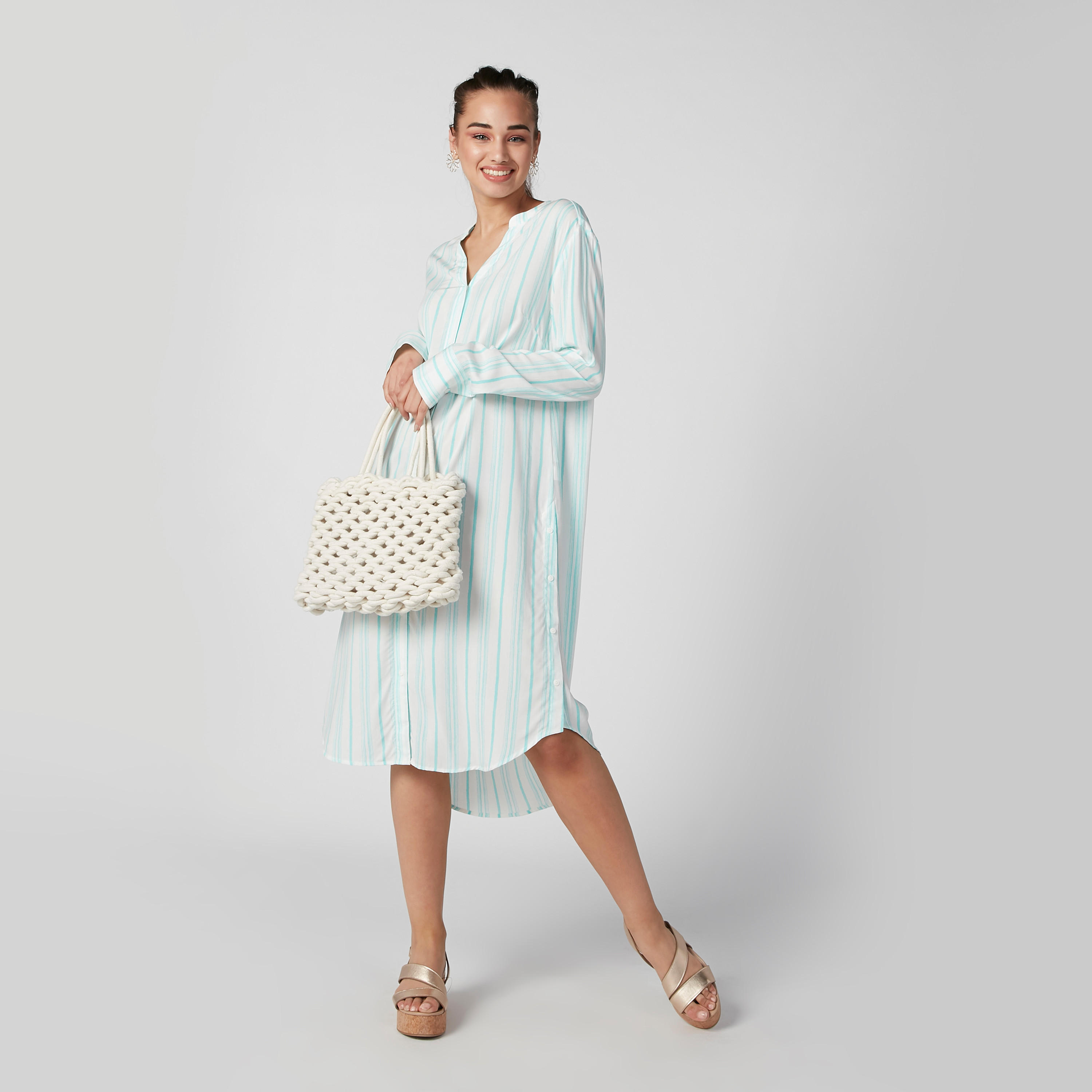 فستان قميص مقلّم بأكمام طويلة-women-clothing-dresses-image-6