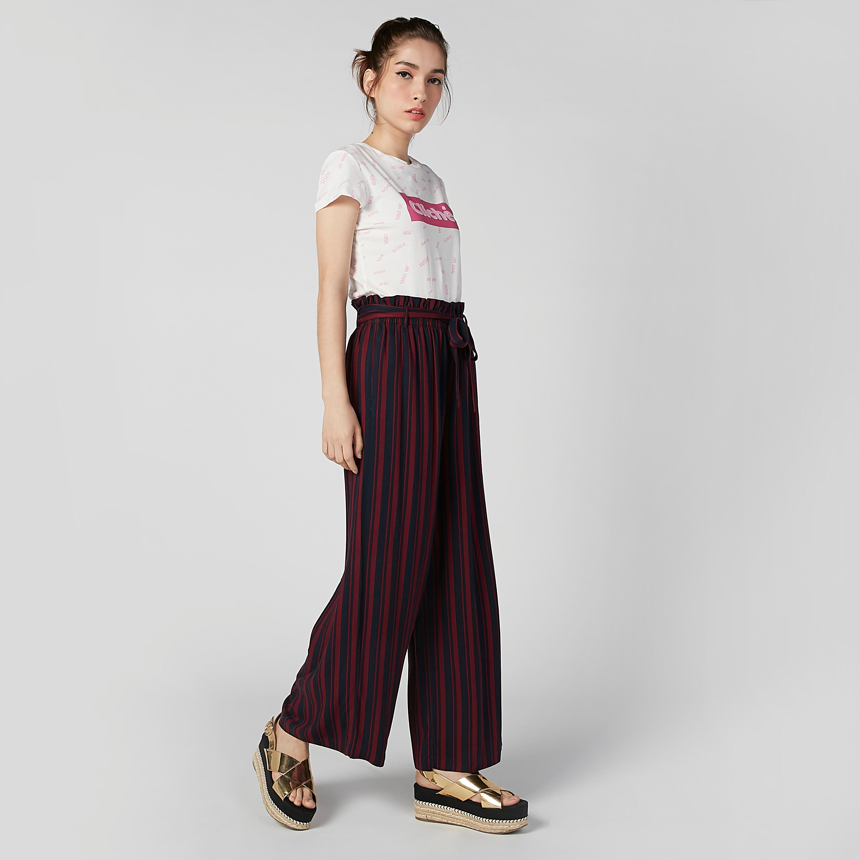 بنطال بالازو مقلم بخصر رباط وجيوب-women-clothing-bottoms-trousers-image-2