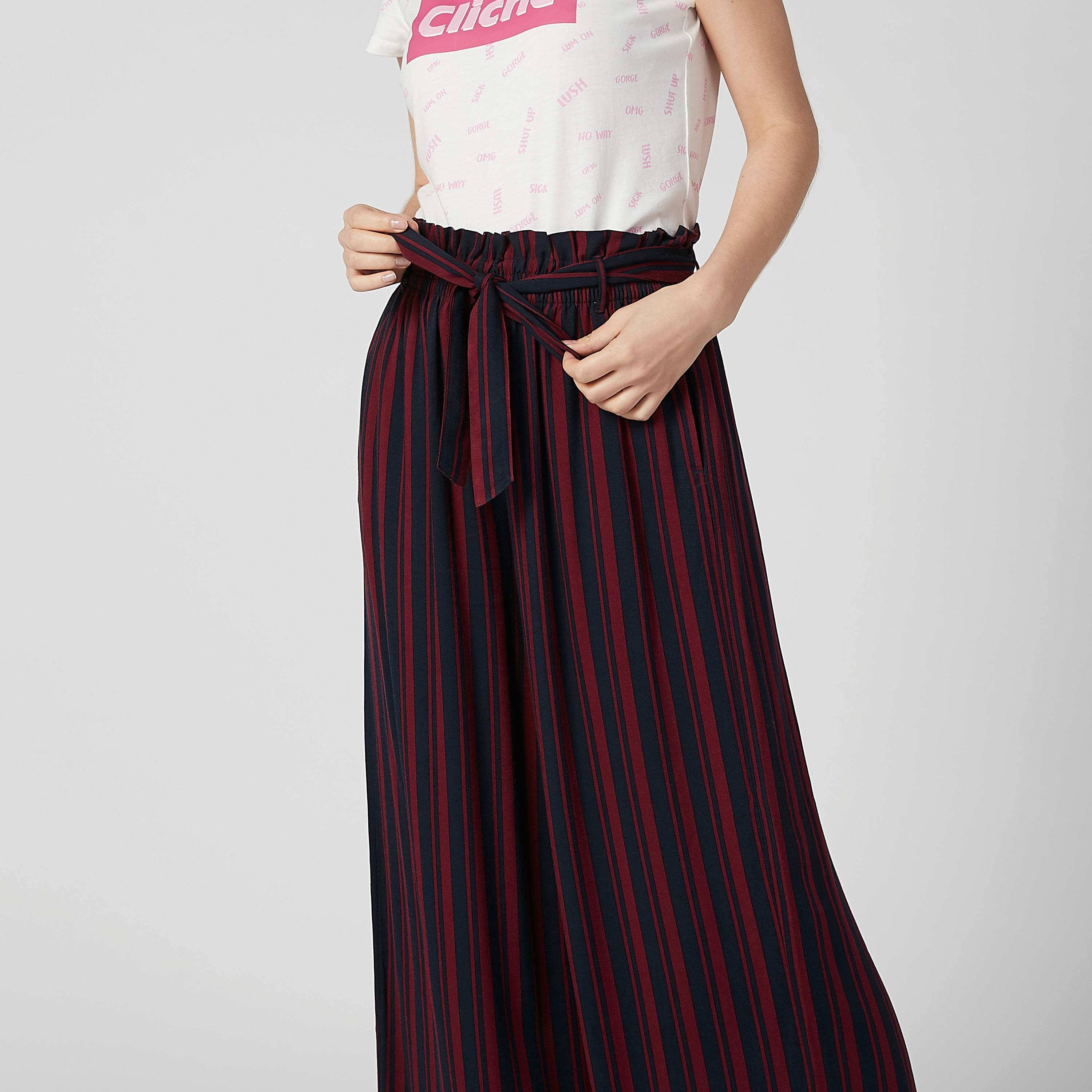 بنطال بالازو مقلم بخصر رباط وجيوب-women-clothing-bottoms-trousers-image-4