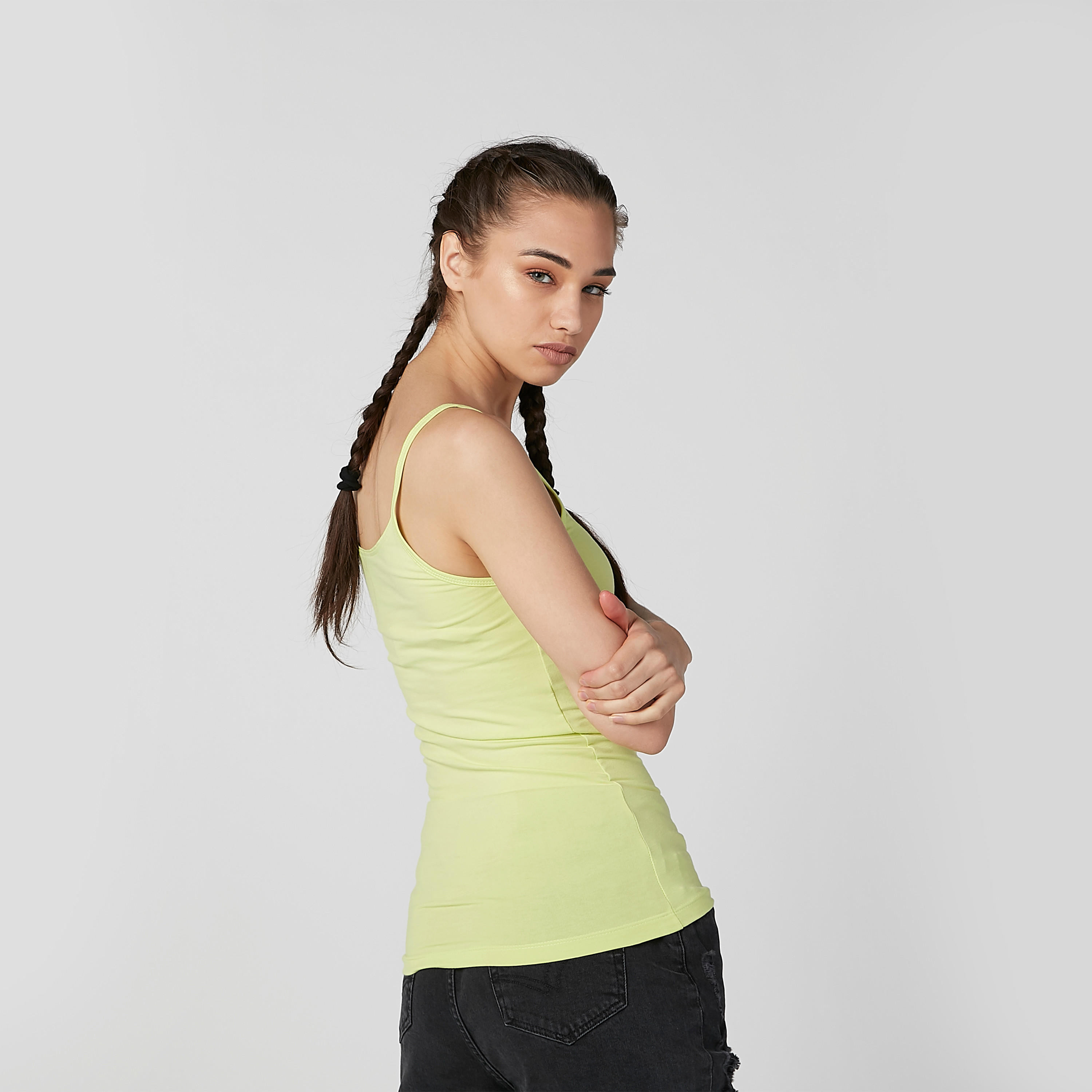 Plain Camisole with Scoop Neck and Spaghetti Straps-women-clothing-tshirts-image-3