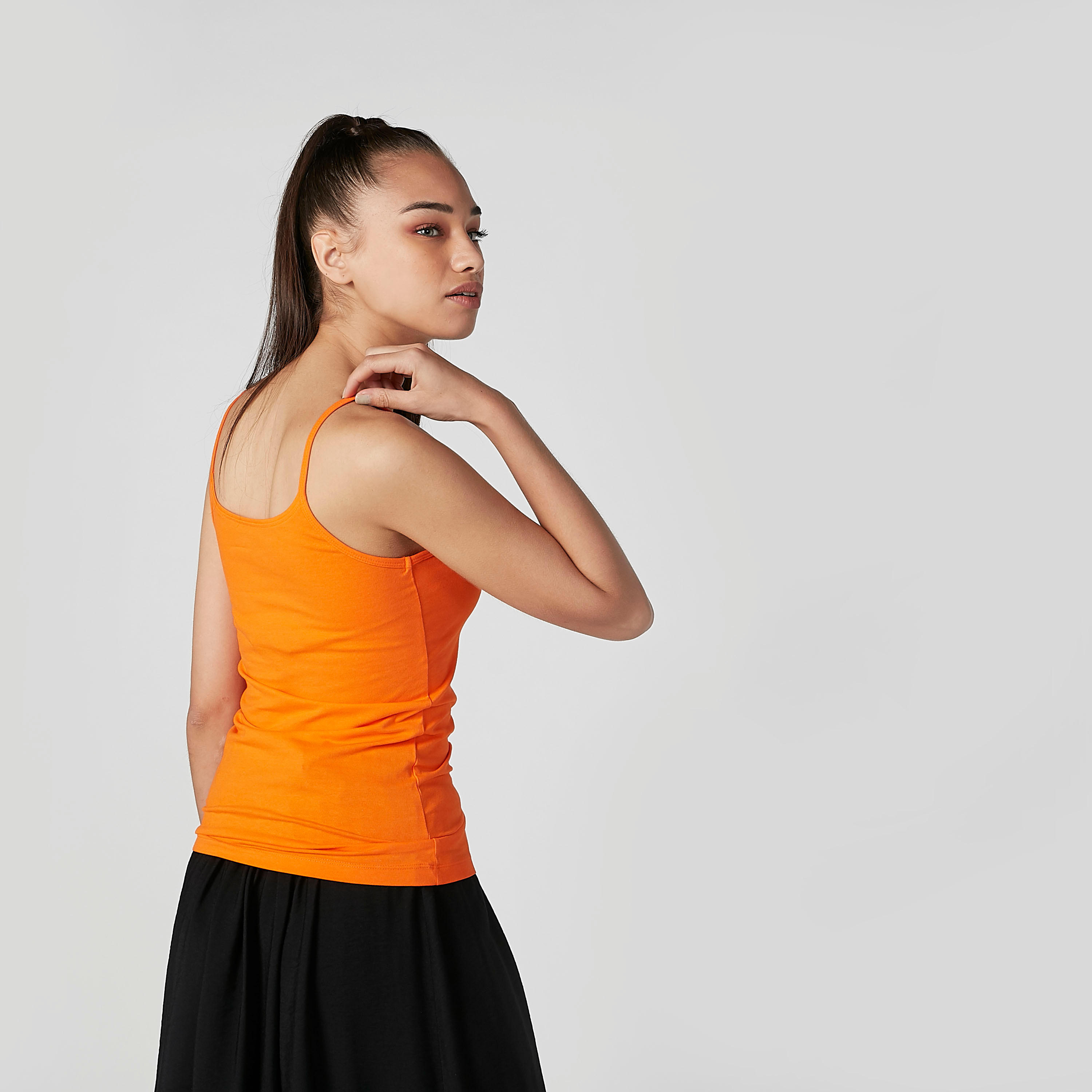 Plain Camisole with Scoop Neck and Spaghetti Straps-women-clothing-tshirts-image-3