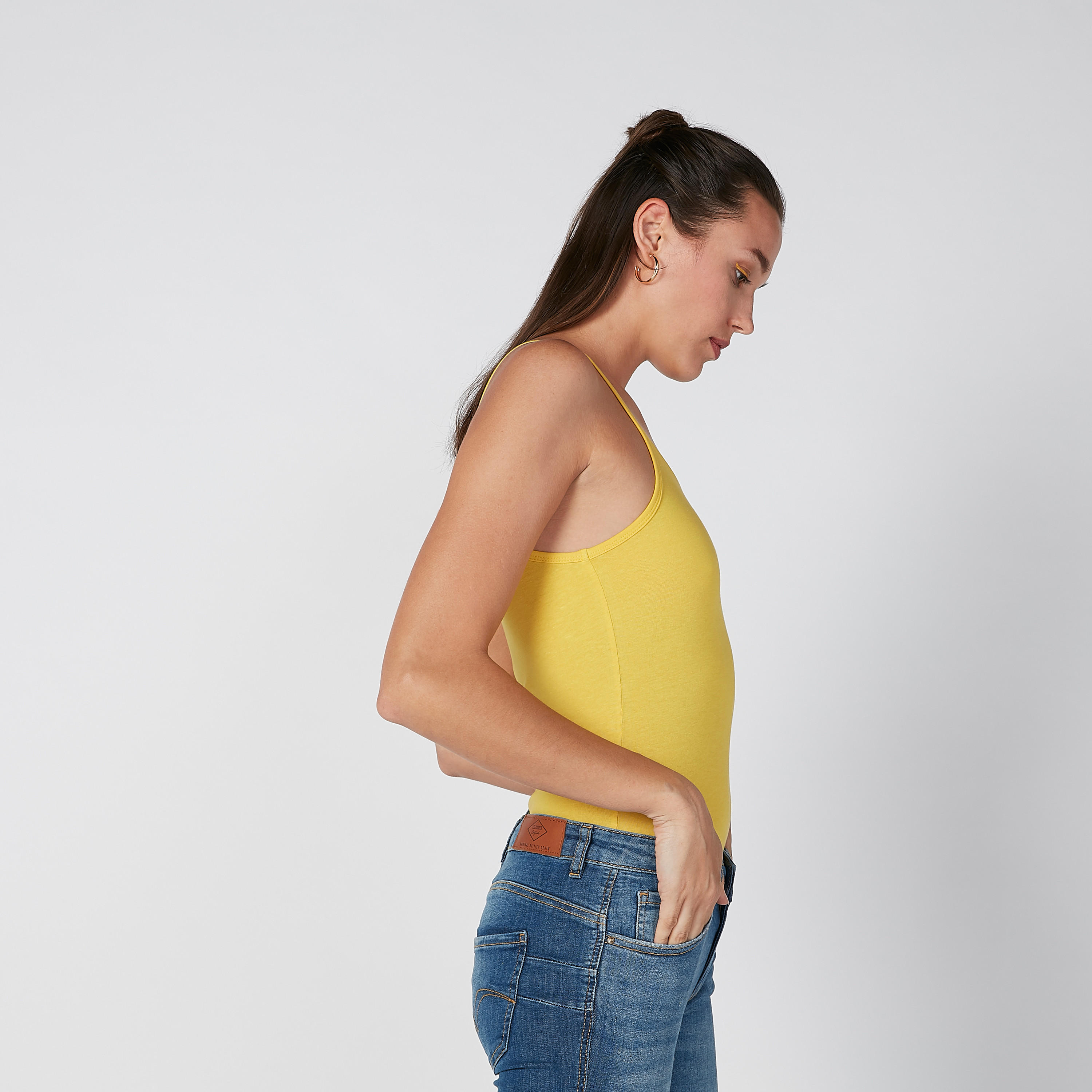 Plain Top with Scoop Neck and Spaghetti Straps-women-clothing-tshirts-image-4