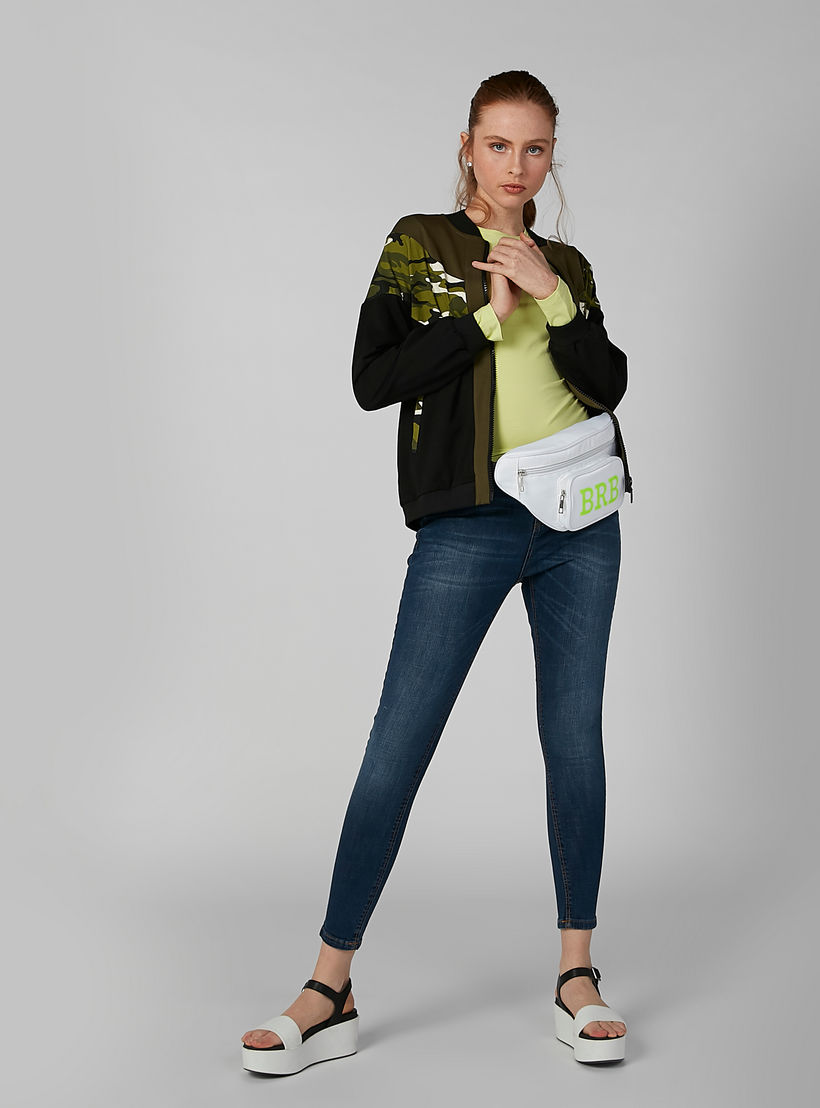 Plain T-shirt with Round Neck and Long Sleeves-women-clothing-tshirts-image-2