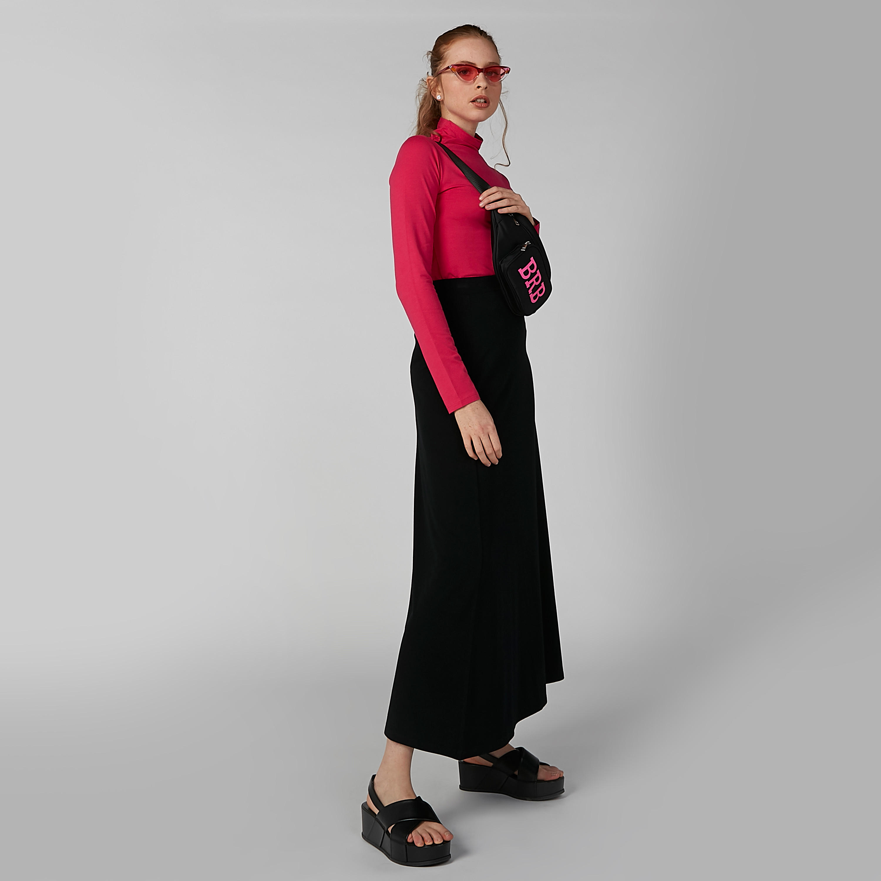 Plain Top with Turtle Neck and Long Sleeves-women-clothing-shirtsandblouses-blouses-image-1
