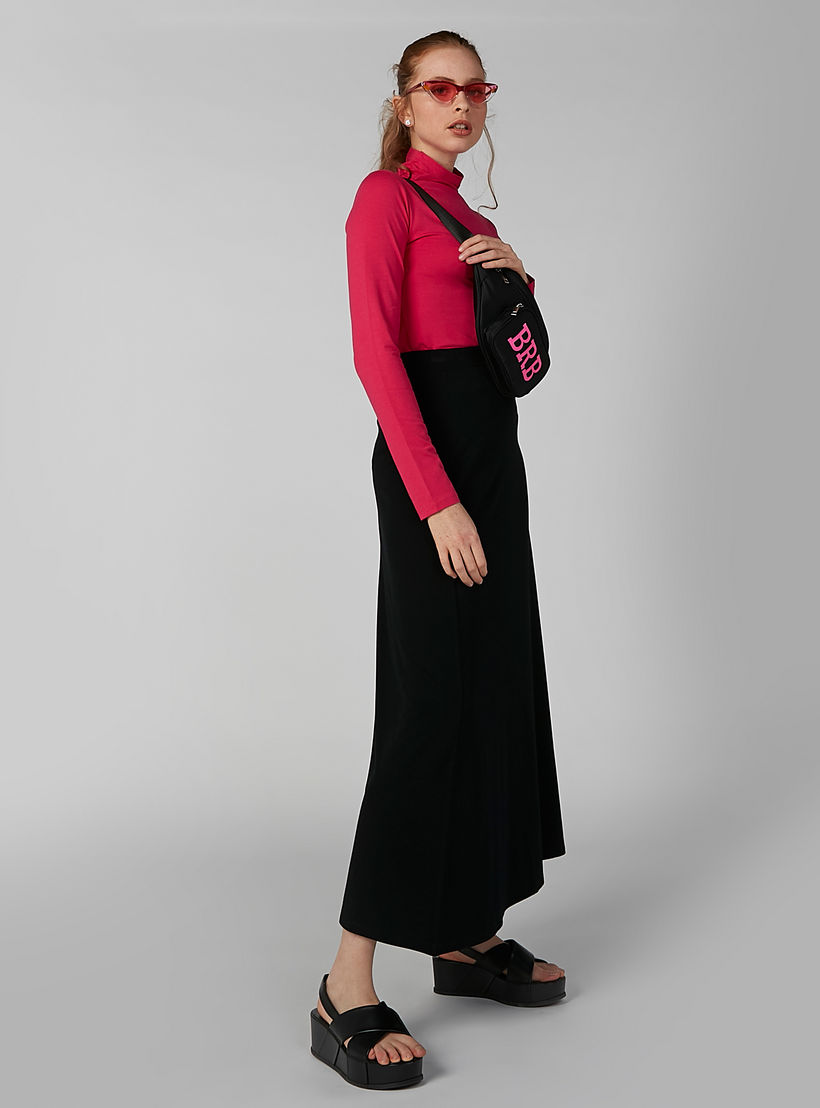 Plain Top with Turtle Neck and Long Sleeves-women-clothing-shirtsandblouses-blouses-image-1