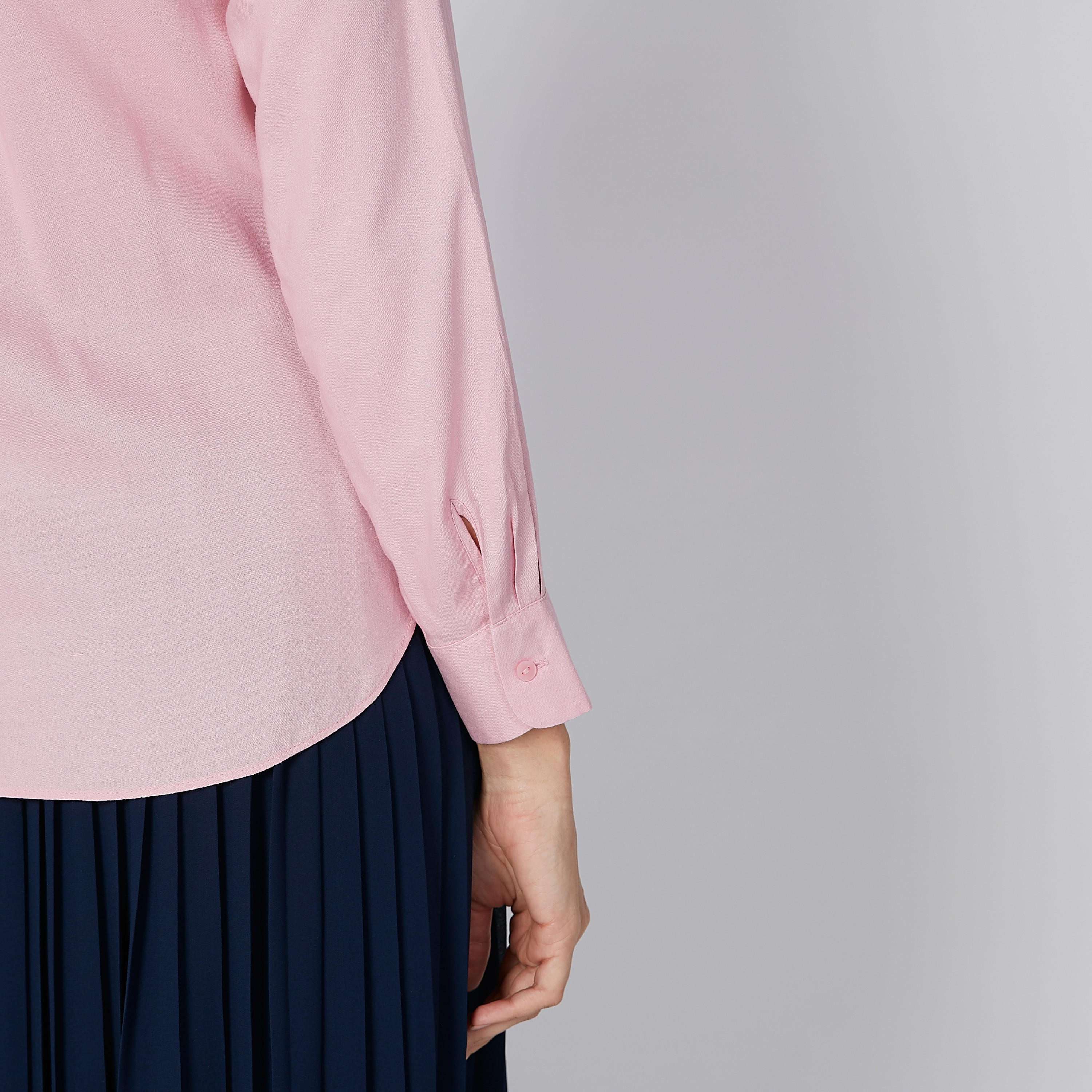 قميص سادة بياقة عاديّة وأكمام طويلة-women-clothing-shirtsandblouses-shirts-image-4