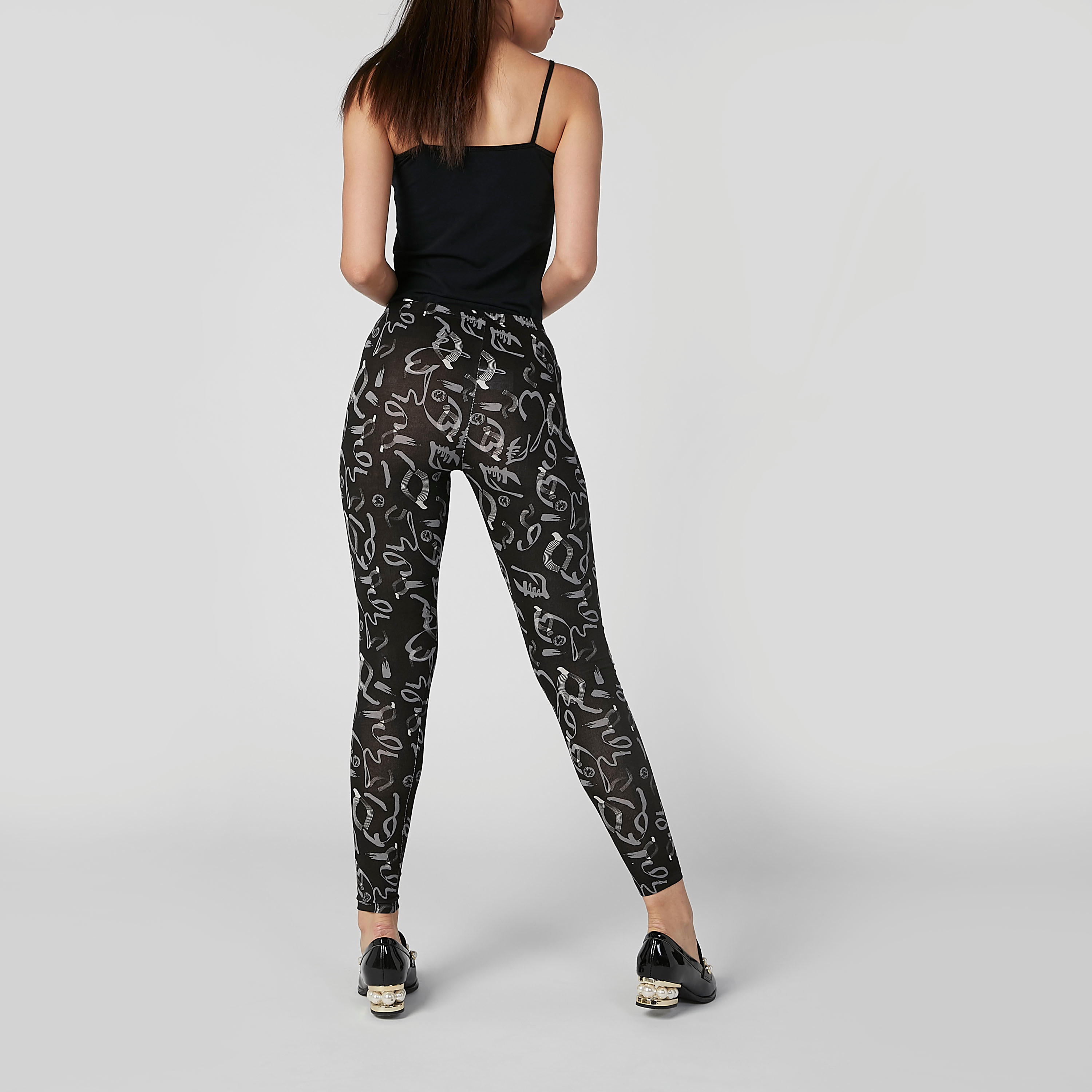 Full Length Printed Leggings with Elasticised Waistband-women-clothing-bottoms-leggings-image-3