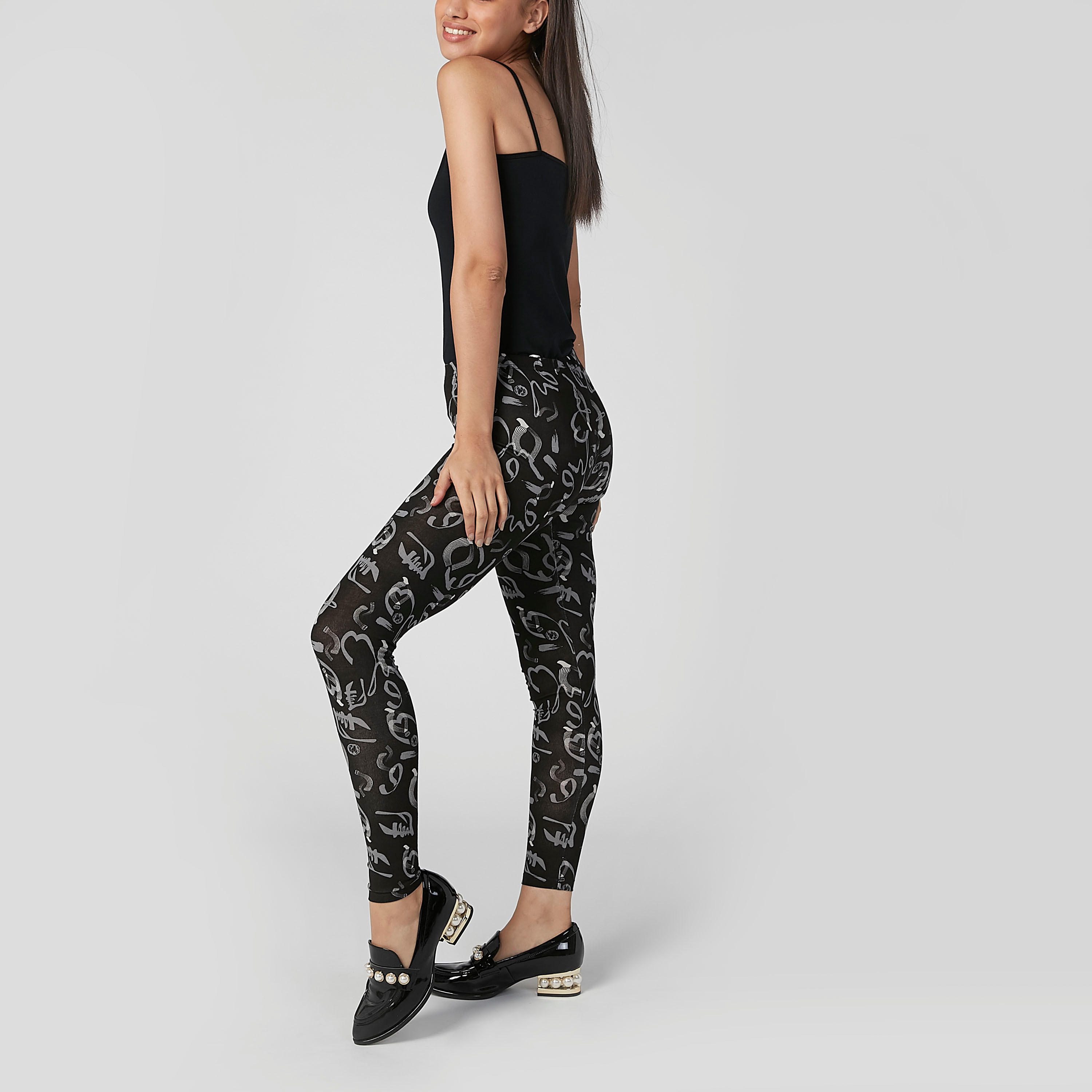 Full Length Printed Leggings with Elasticised Waistband-women-clothing-bottoms-leggings-image-4