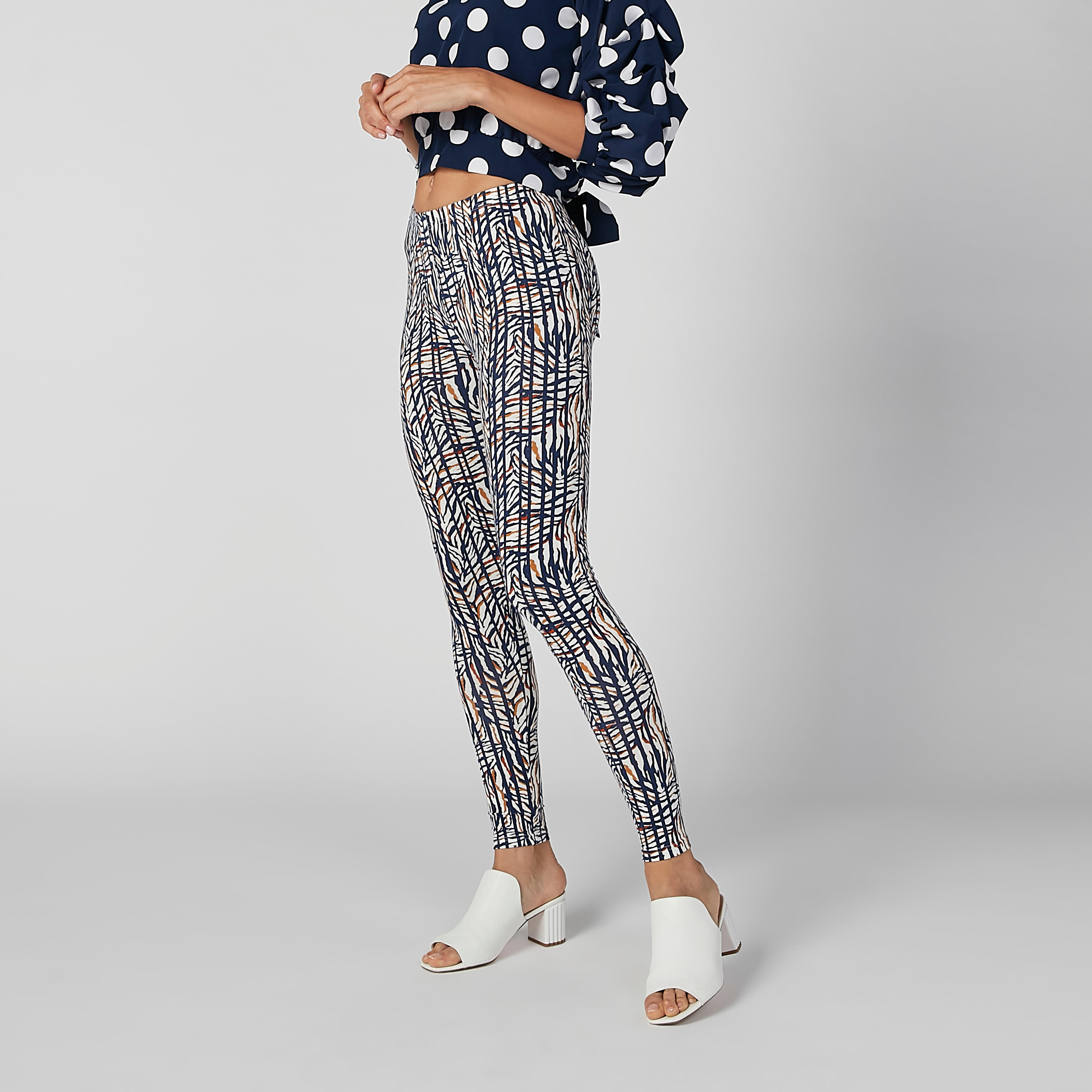 Printed Leggings with Elasticised Waistband-women-clothing-bottoms-leggings-image-2